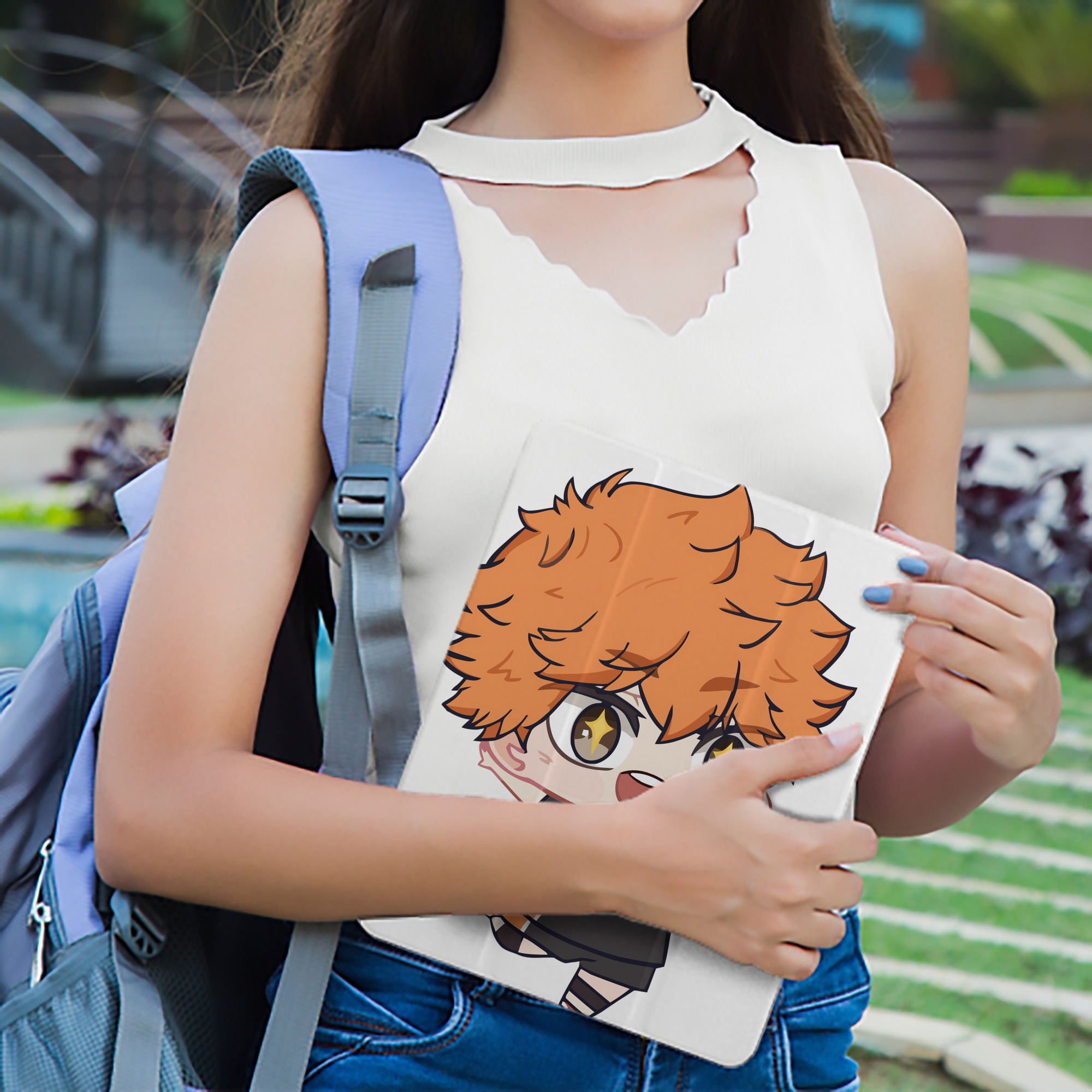 ハイキュー!! Haikyu!! IPad ケース ペン収納付き 三つ折りスタンド PUレザー×シリコン 対応機種9.5/10.5/10.9インチ