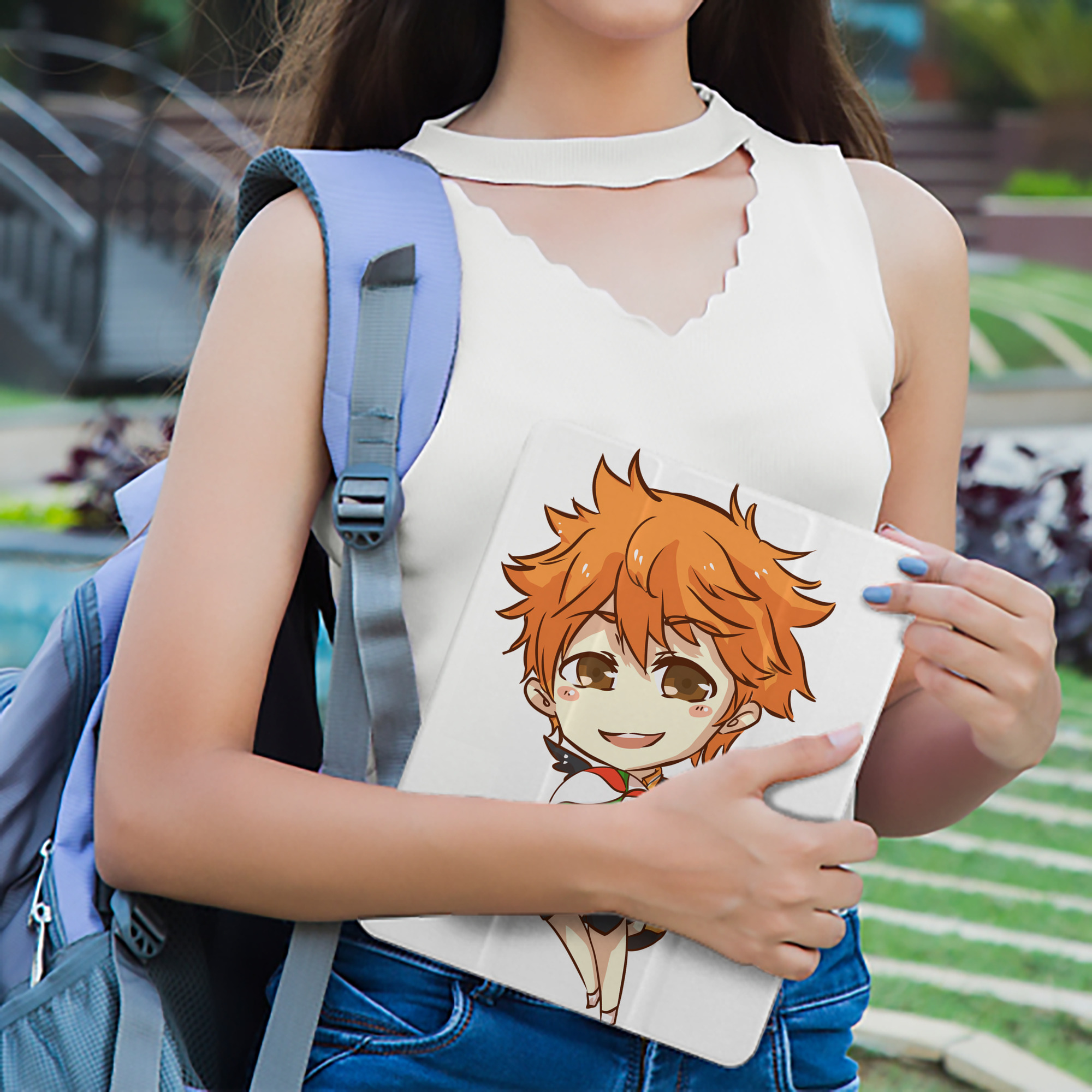 ハイキュー!! Haikyu!! IPad ケース ペン収納付き 三つ折りスタンド PUレザー×シリコン 対応機種9.5/10.5/10.9インチ