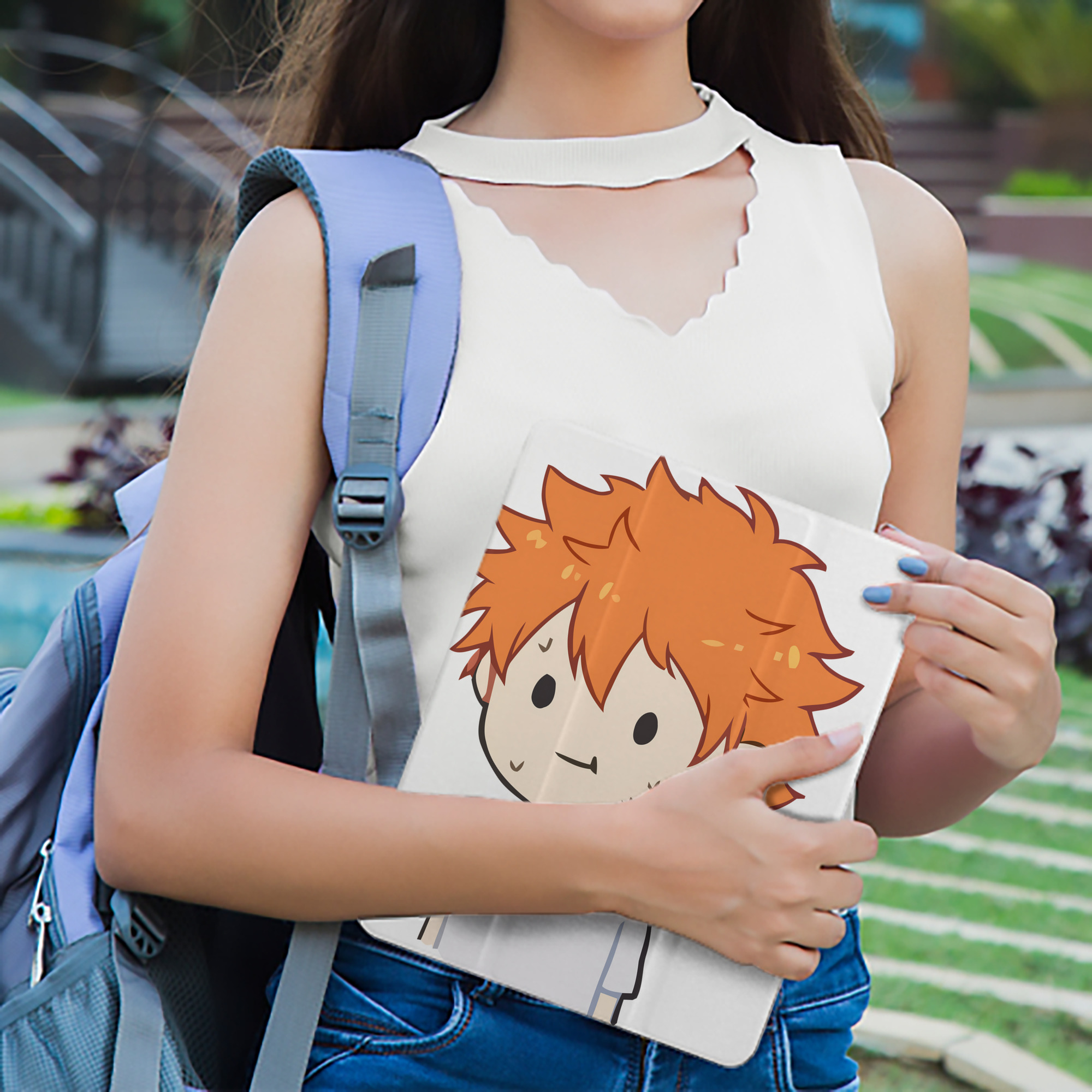 ハイキュー!! Haikyu!! IPad ケース ペン収納付き 三つ折りスタンド PUレザー×シリコン 対応機種9.5/10.5/10.9インチ