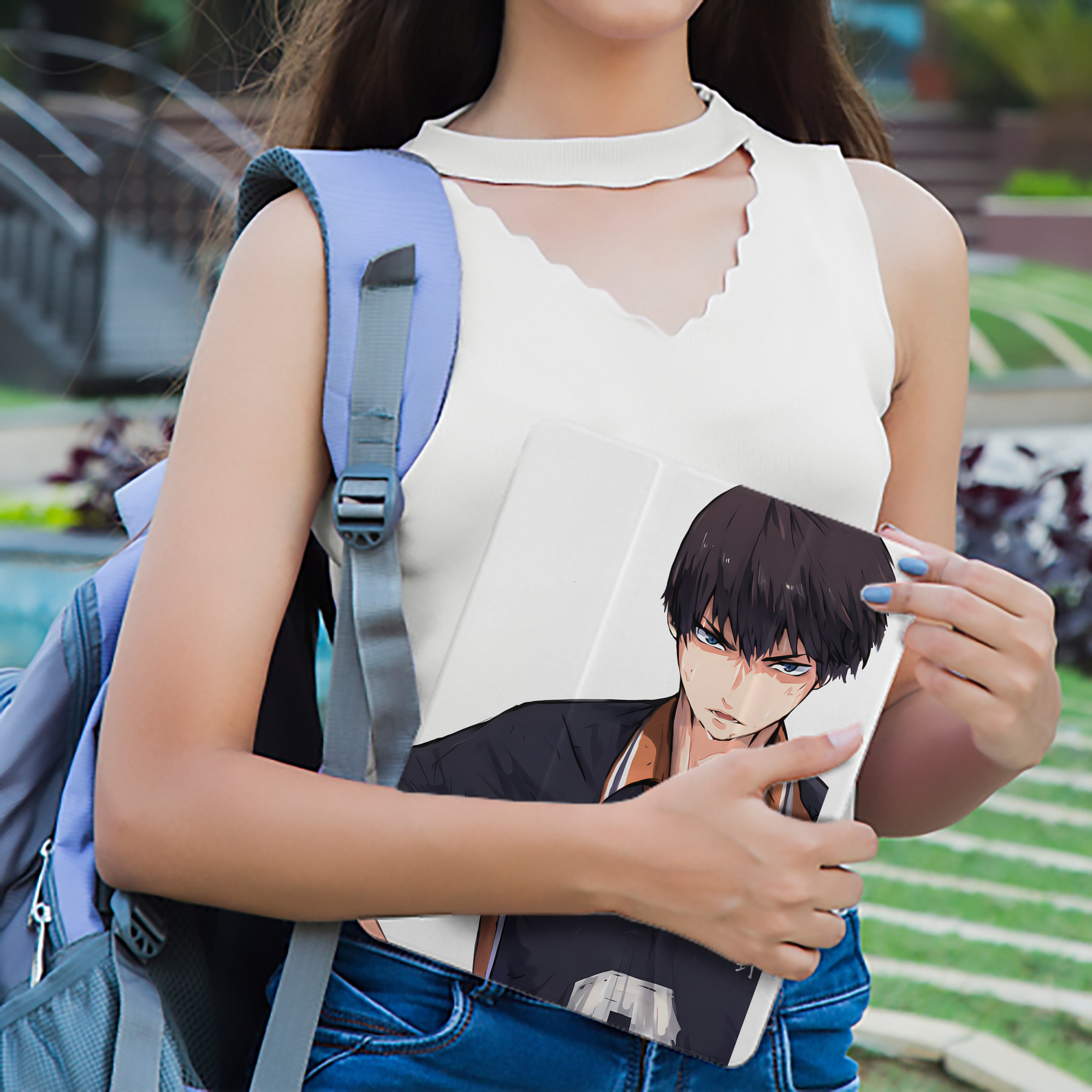 ハイキュー!! Haikyu!! IPad ケース ペン収納付き 三つ折りスタンド PUレザー×シリコン 対応機種9.5/10.5/10.9インチ
