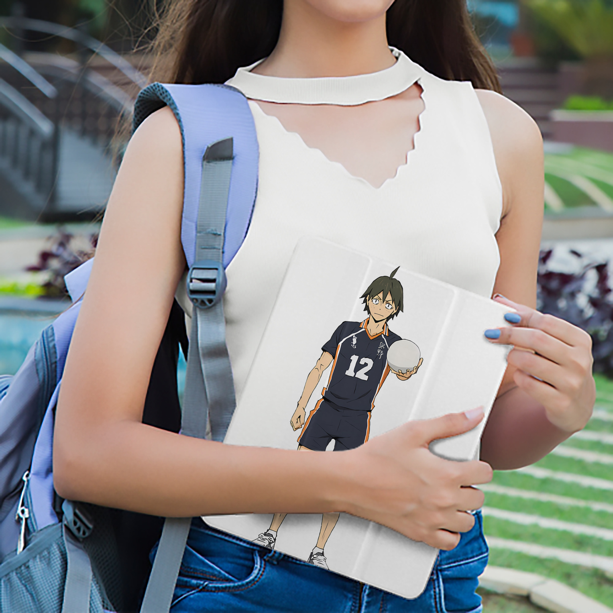 ハイキュー!! Haikyu!! IPad ケース ペン収納付き 三つ折りスタンド PUレザー×シリコン 対応機種9.5/10.5/10.9インチ