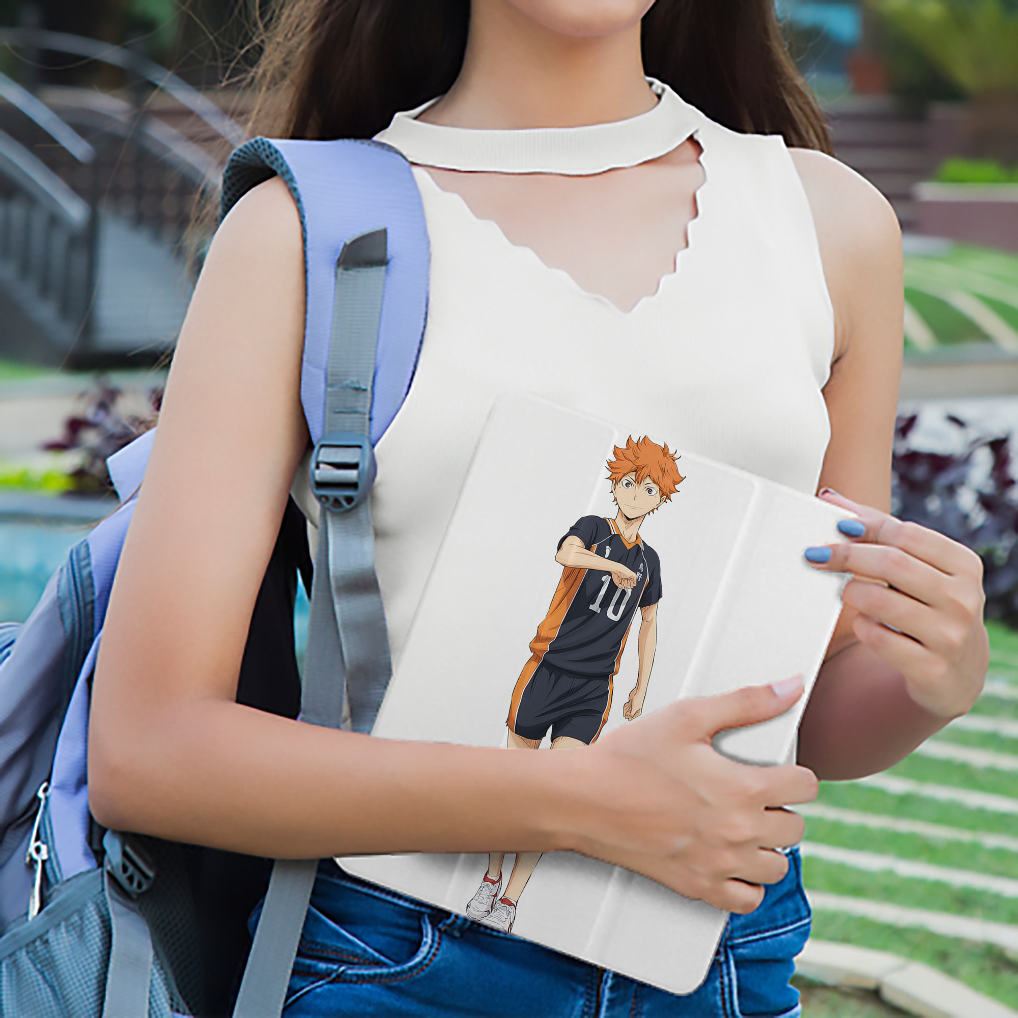 ハイキュー!! Haikyu!! IPad ケース ペン収納付き 三つ折りスタンド PUレザー×シリコン 対応機種9.5/10.5/10.9インチ