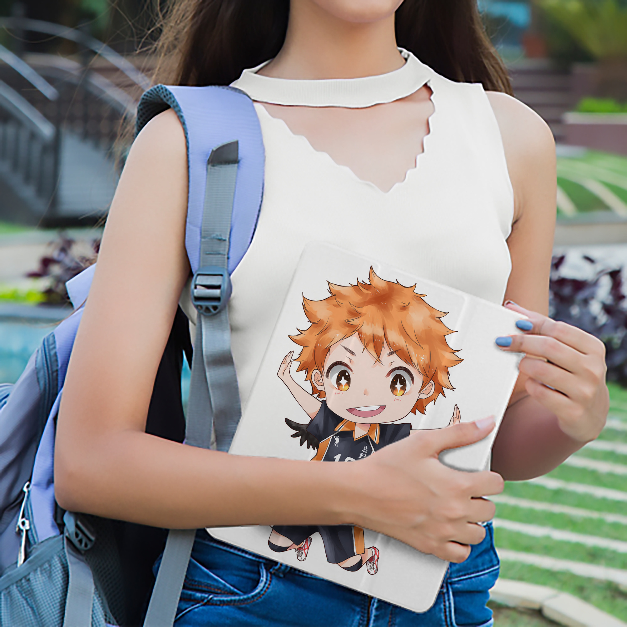 ハイキュー!! Haikyu!! IPad ケース ペン収納付き 三つ折りスタンド PUレザー×シリコン 対応機種9.5/10.5/10.9インチ
