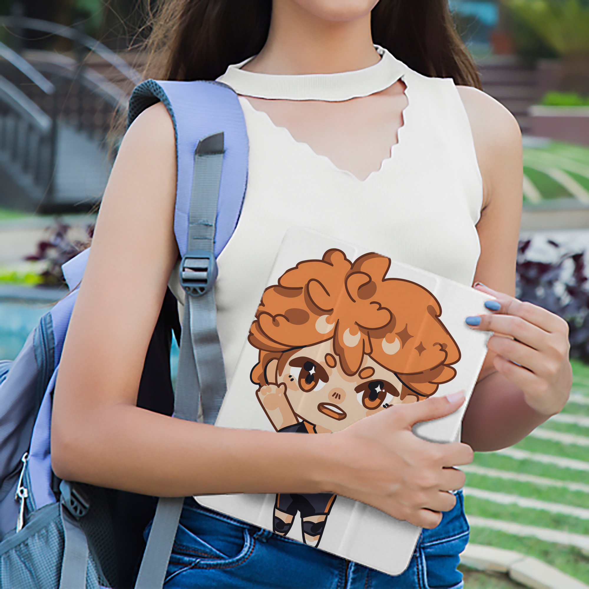 ハイキュー!! Haikyu!! IPad ケース ペン収納付き 三つ折りスタンド PUレザー×シリコン 対応機種9.5/10.5/10.9インチ