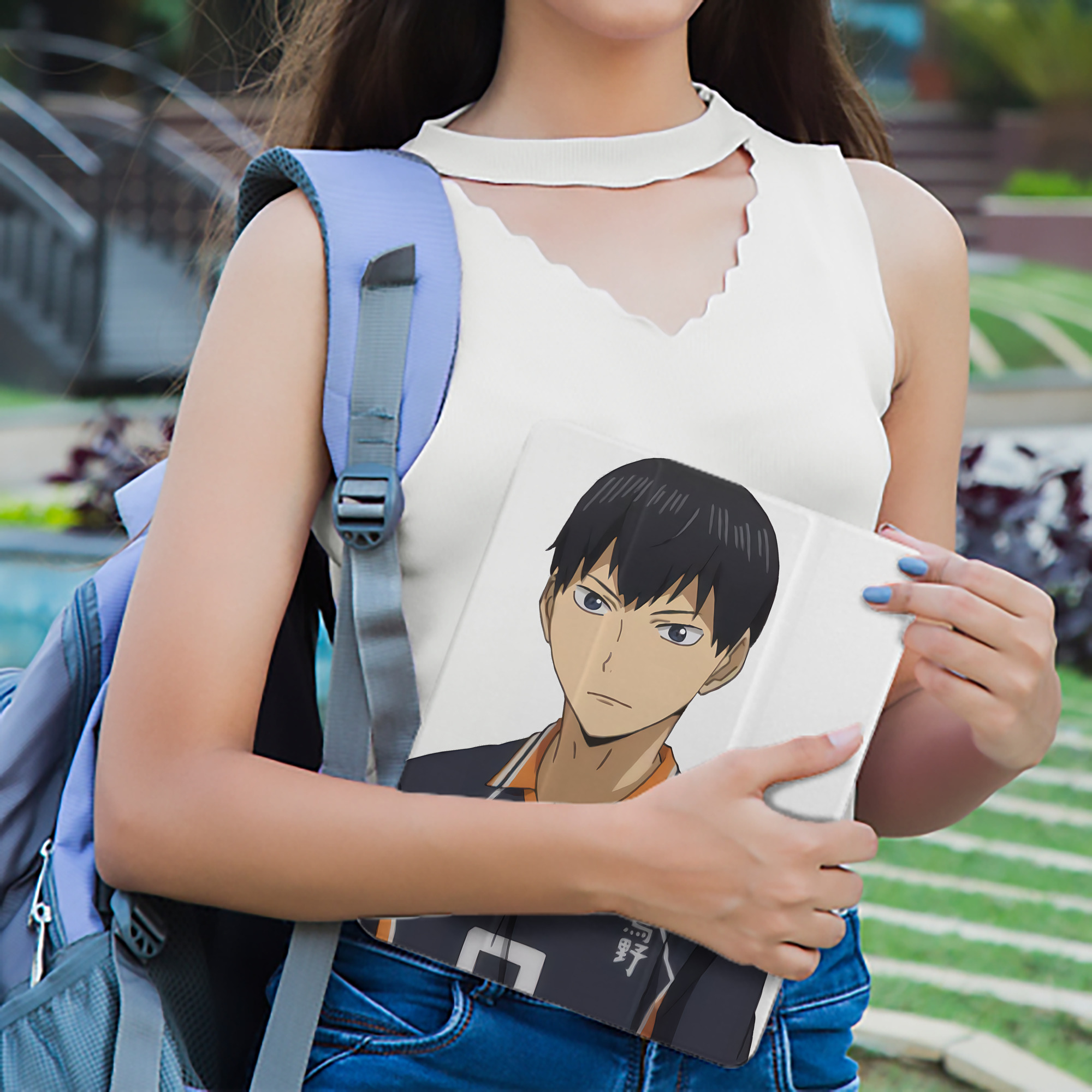 ハイキュー!! Haikyu!! IPad ケース ペン収納付き 三つ折りスタンド PUレザー×シリコン 対応機種9.5/10.5/10.9インチ