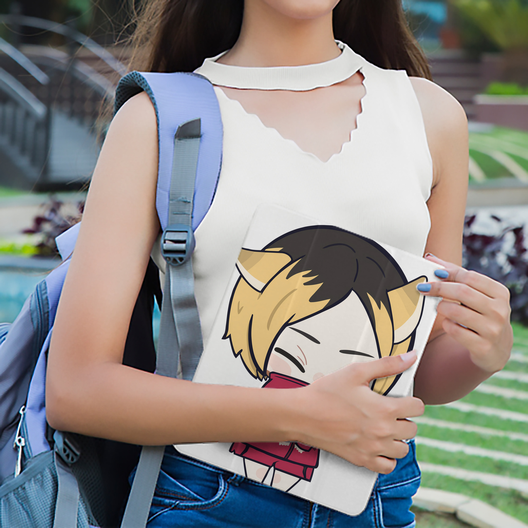 ハイキュー!! Haikyu!! IPad ケース ペン収納付き 三つ折りスタンド PUレザー×シリコン 対応機種9.5/10.5/10.9インチ