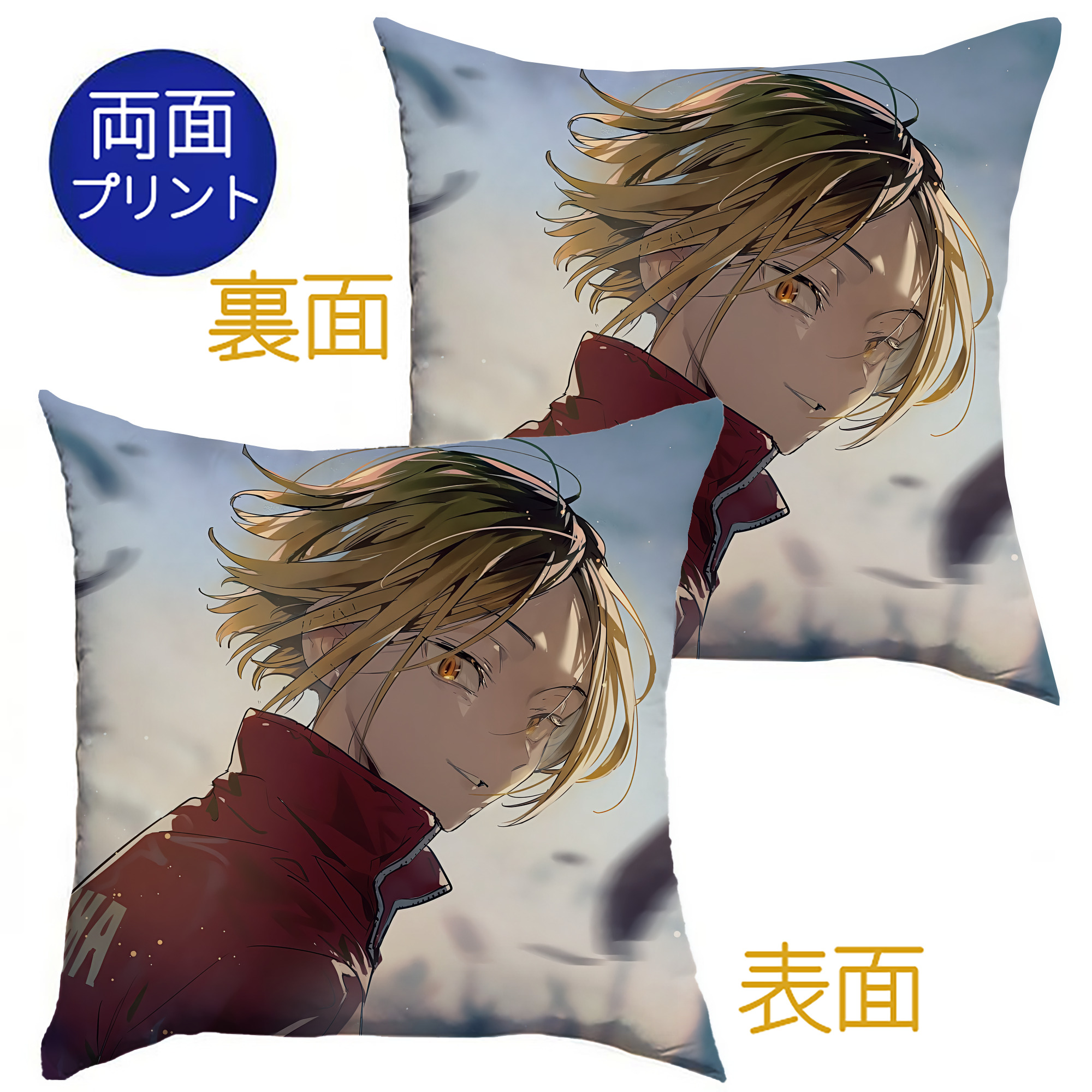 （画像用） ハイキュー!! Haikyu!! クッションカバー＆本体セット（ポリエステル素材）