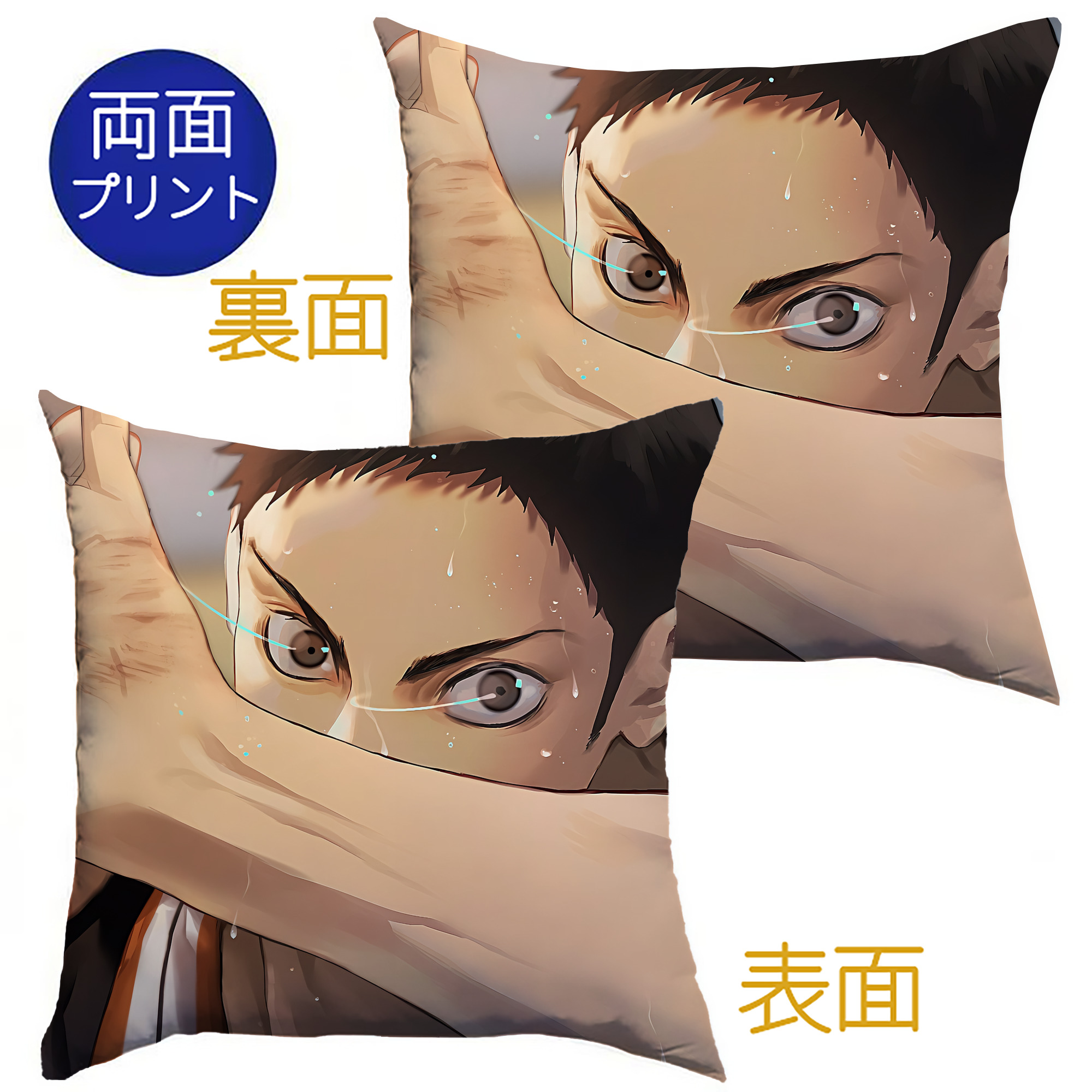 （画像用） ハイキュー!! Haikyu!! クッションカバー＆本体セット（ポリエステル素材）