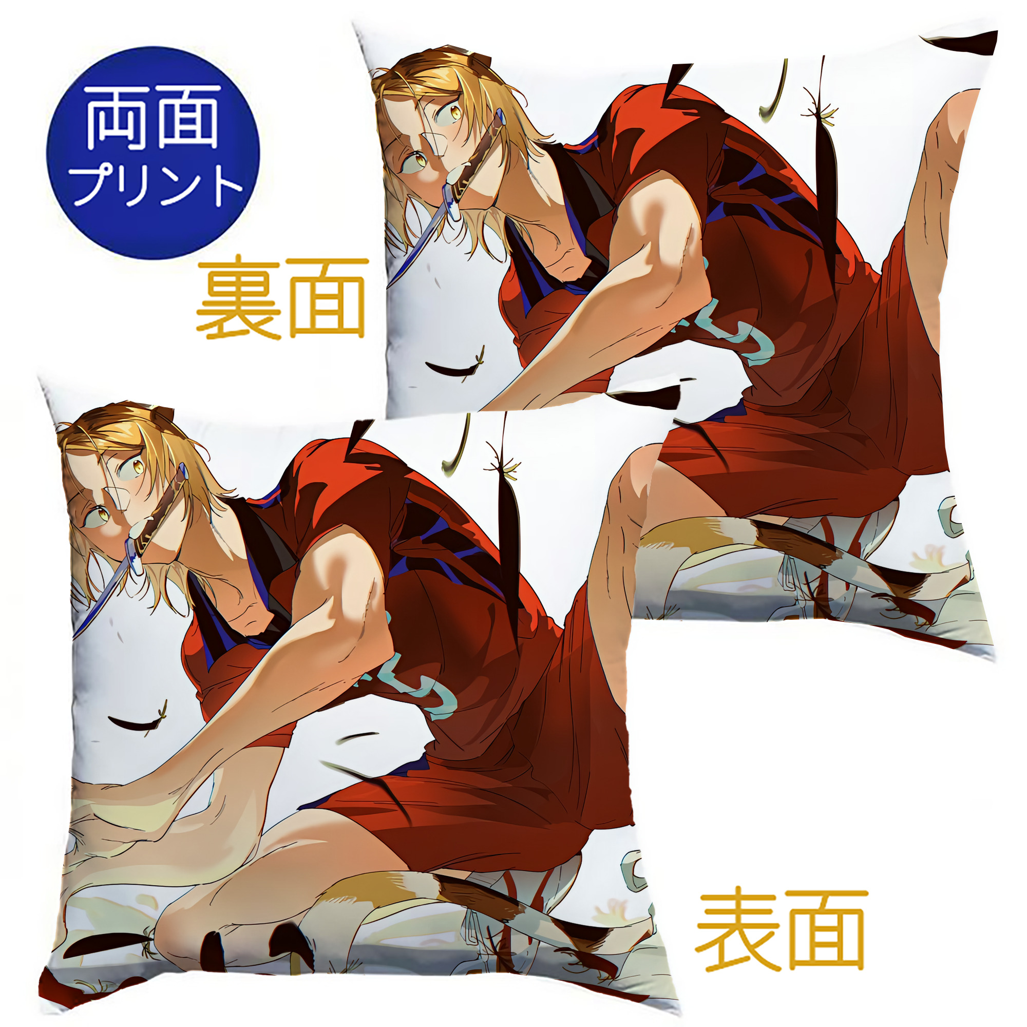 （画像用） ハイキュー!! Haikyu!! クッションカバー＆本体セット（ポリエステル素材）