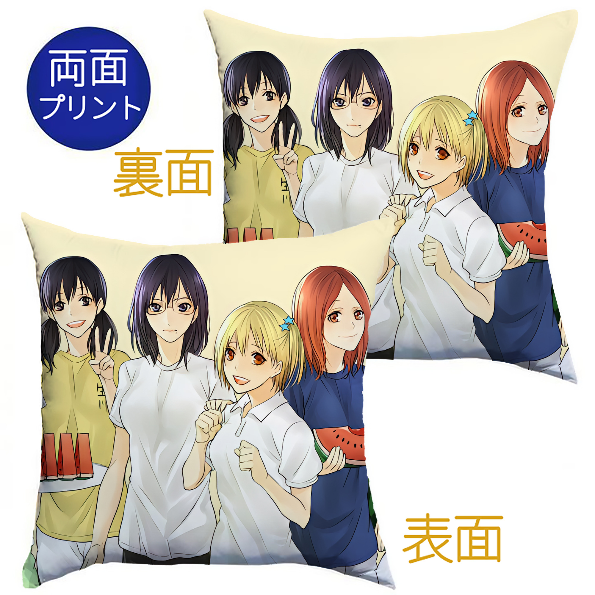 （画像用） ハイキュー!! Haikyu!! クッションカバー＆本体セット（ポリエステル素材）