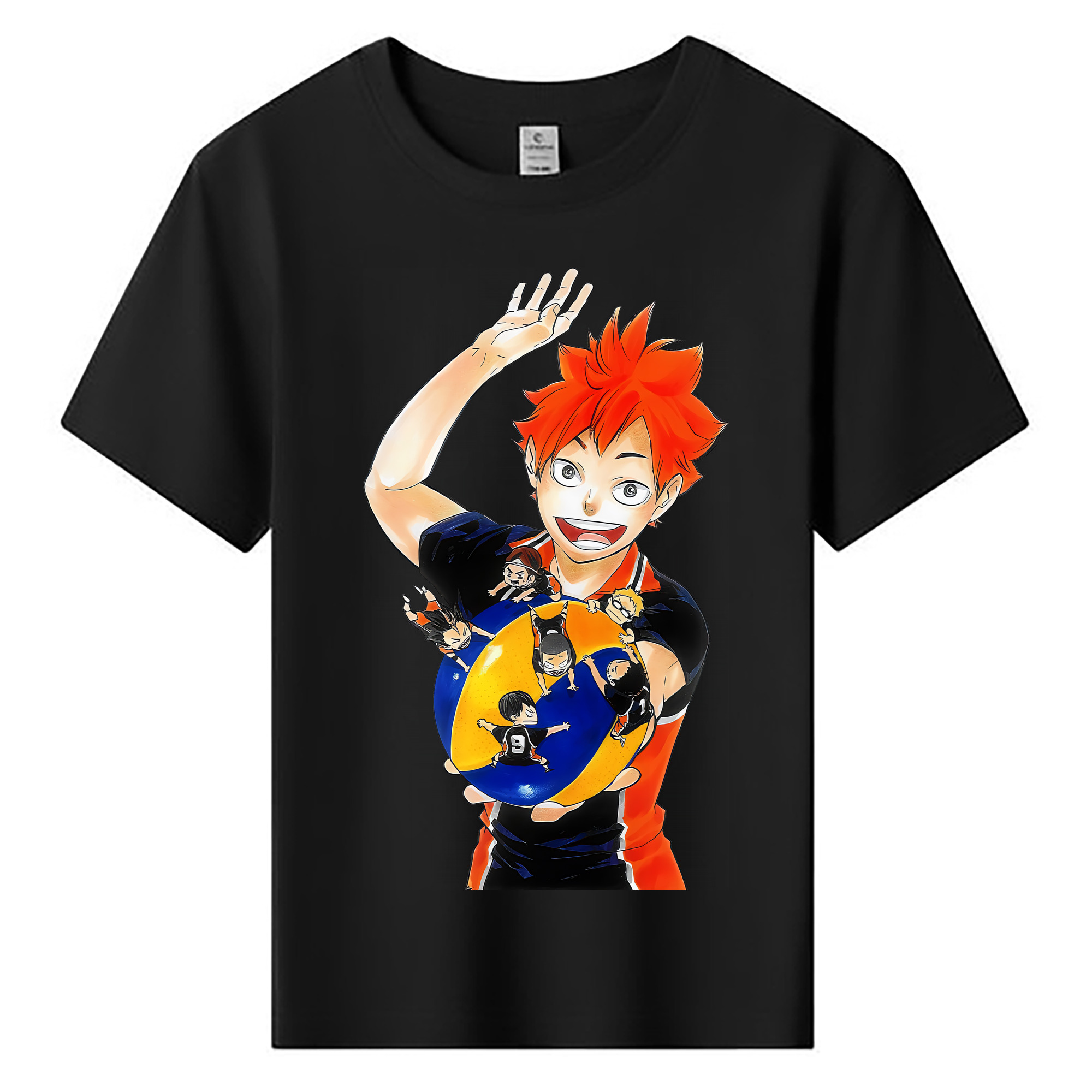 （画像用） ハイキュー!! Haikyu!! 綿100％キッズTシャツ（フロントプリント）