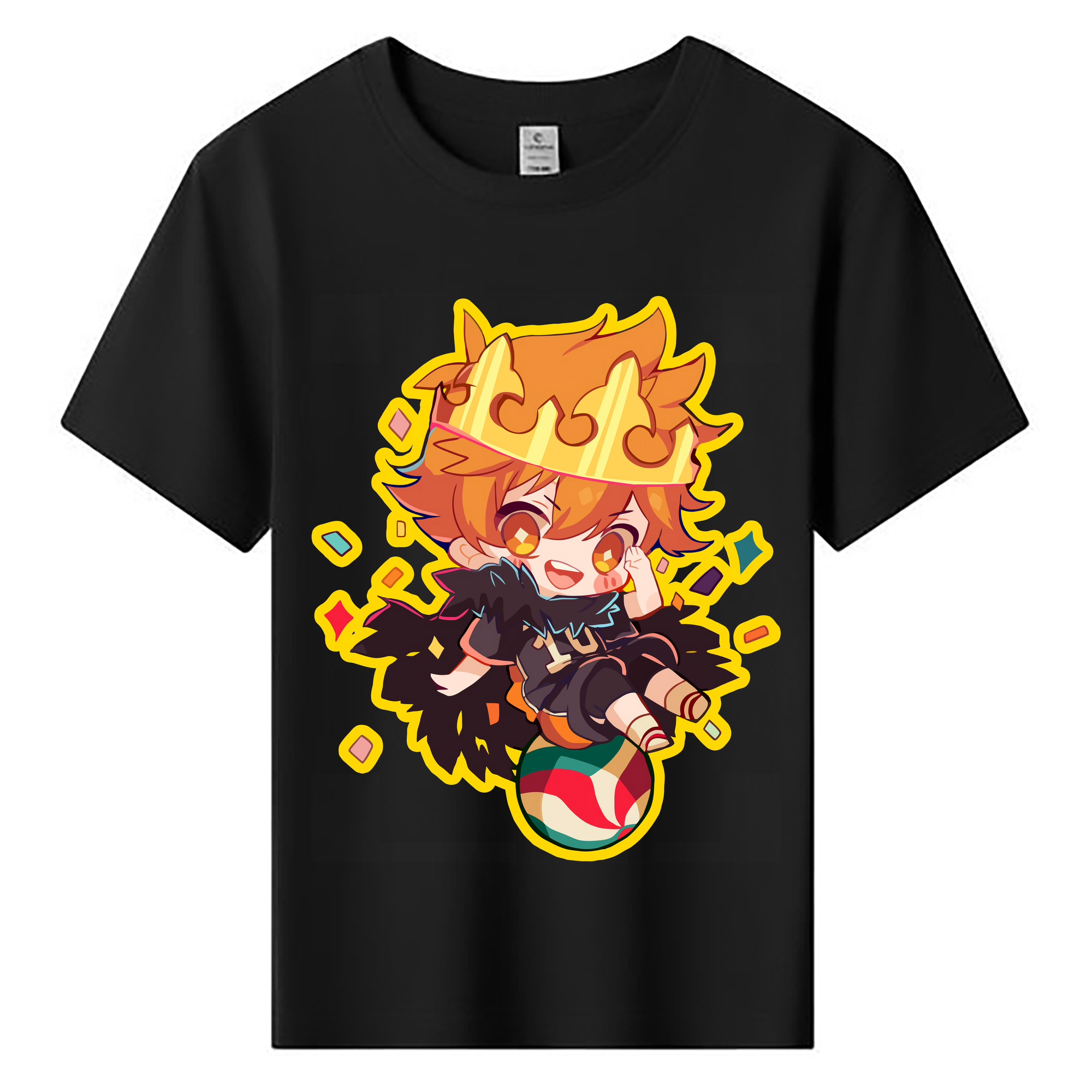 （画像用） ハイキュー!! Haikyu!! 綿100％キッズTシャツ（フロントプリント）