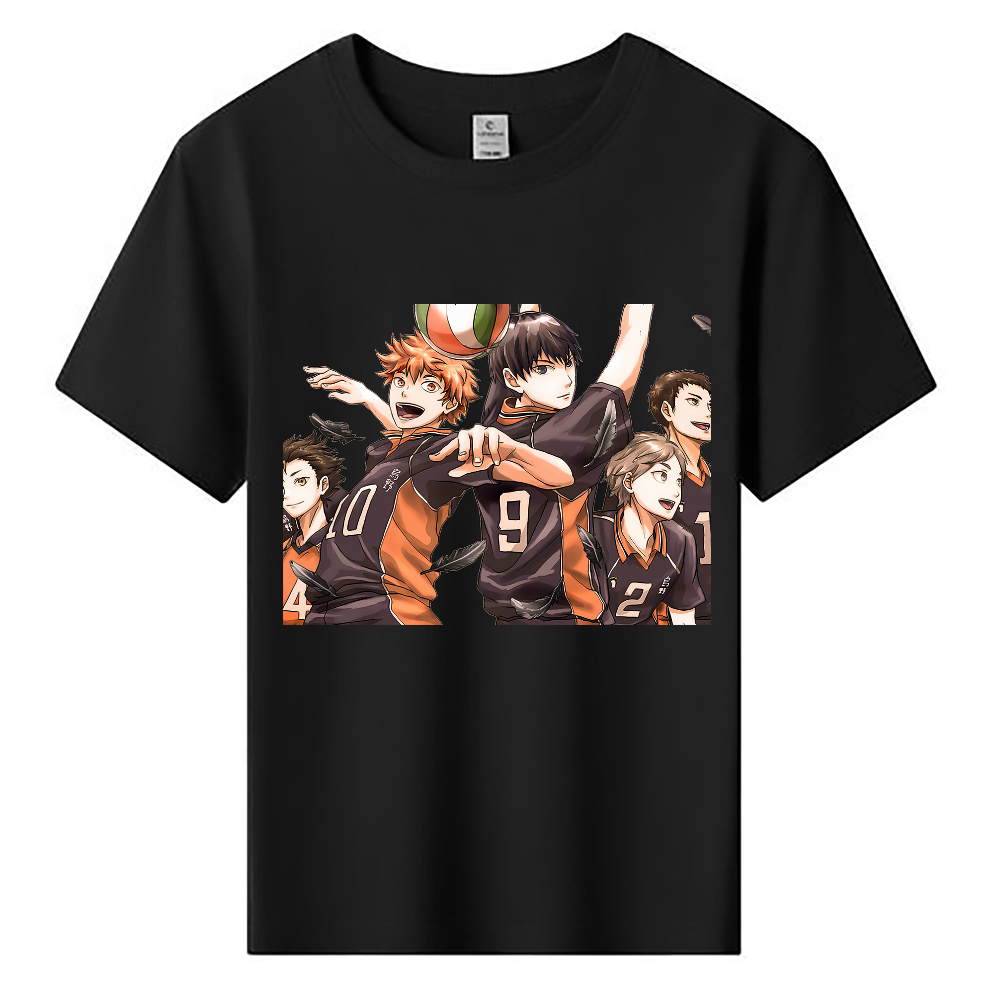 （画像用） ハイキュー!! Haikyu!! 綿100％キッズTシャツ（フロントプリント）