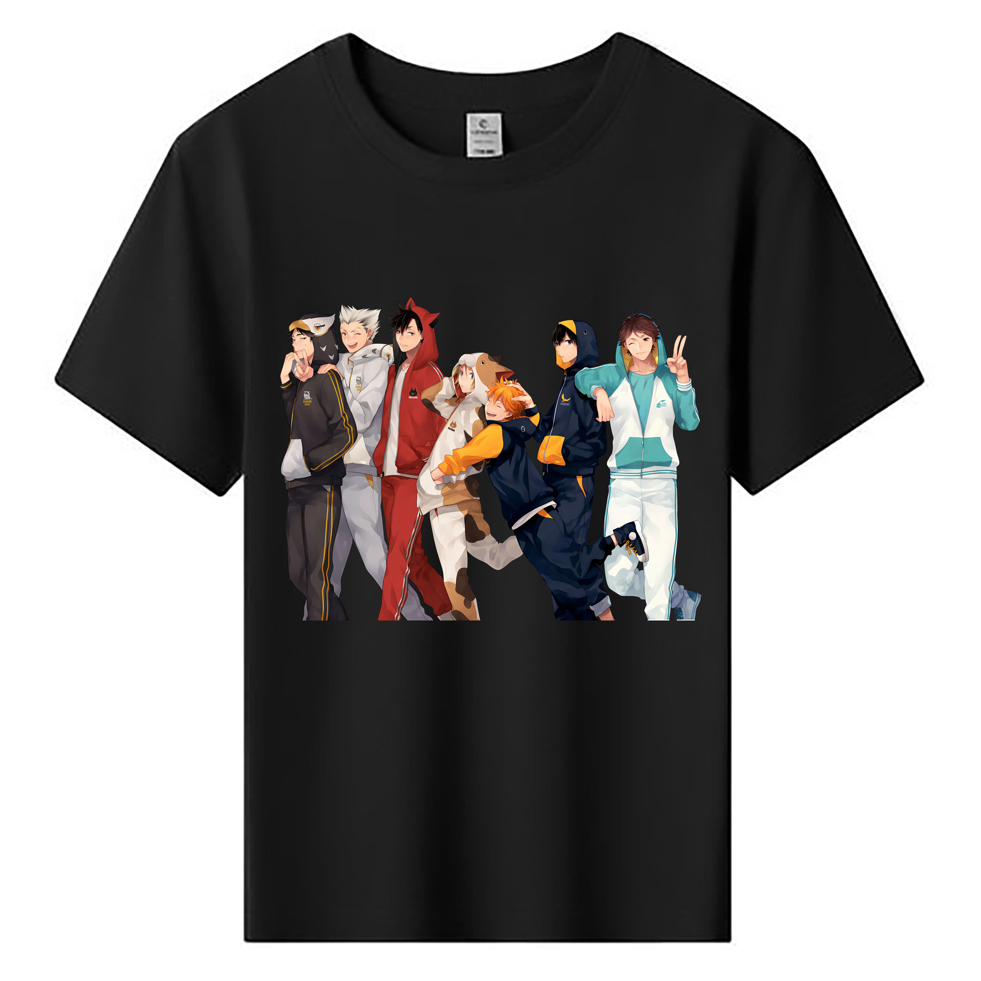 （画像用） ハイキュー!! Haikyu!! 綿100％キッズTシャツ（フロントプリント）