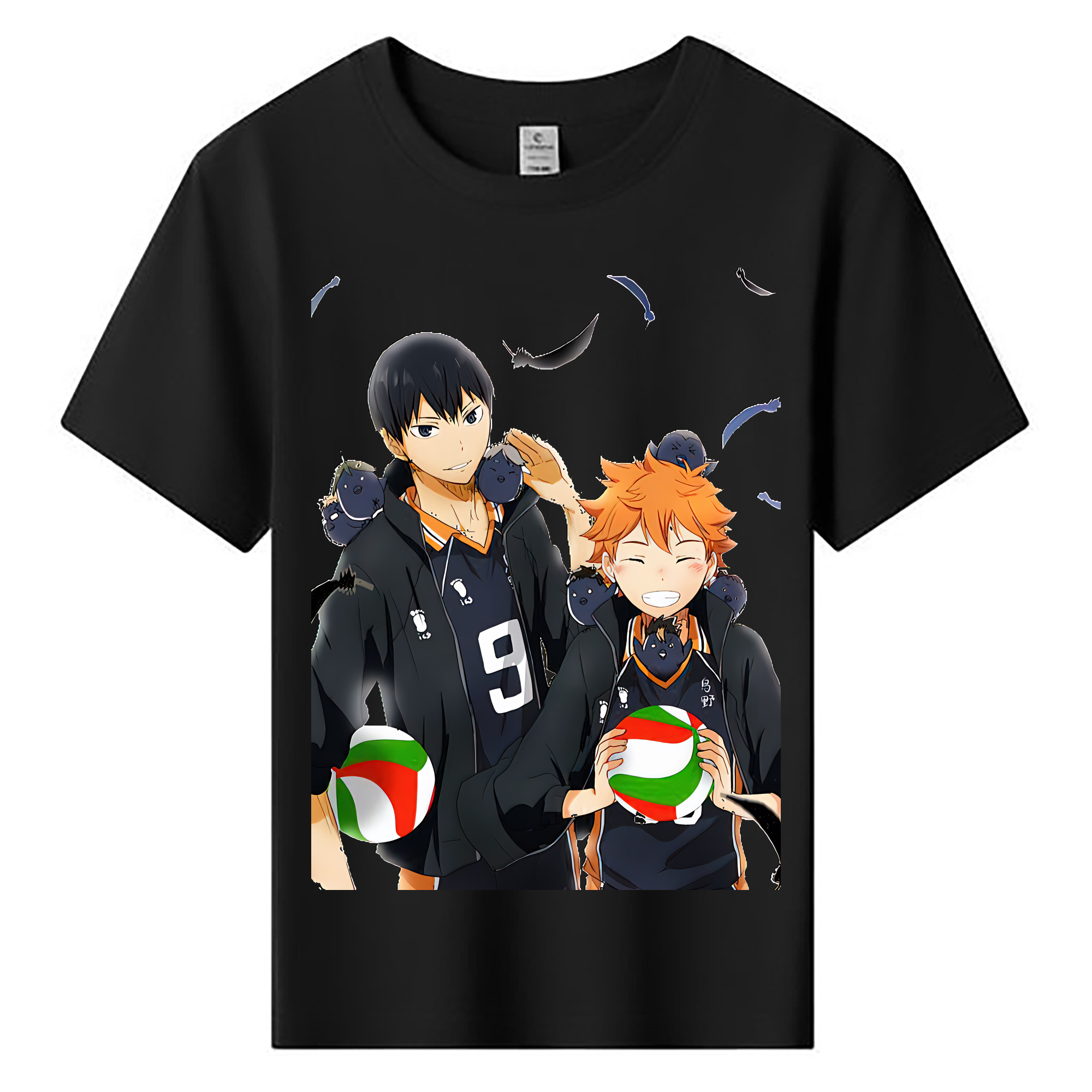 （画像用） ハイキュー!! Haikyu!! 綿100％キッズTシャツ（フロントプリント）