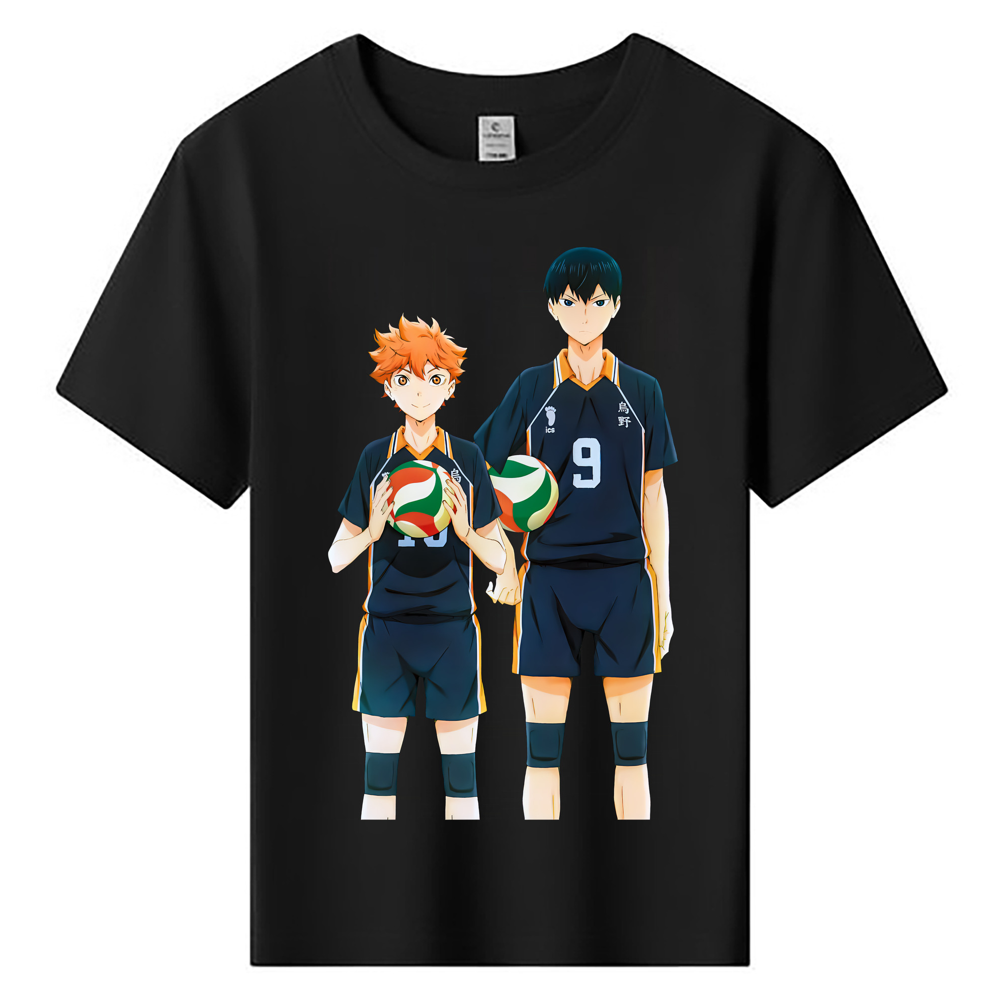 （画像用） ハイキュー!! Haikyu!! 綿100％キッズTシャツ（フロントプリント）