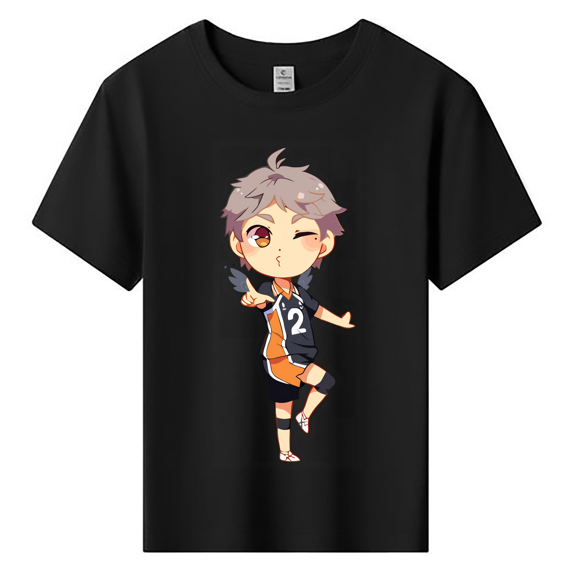 （画像用） ハイキュー!! Haikyu!! 綿100％キッズTシャツ（フロントプリント）