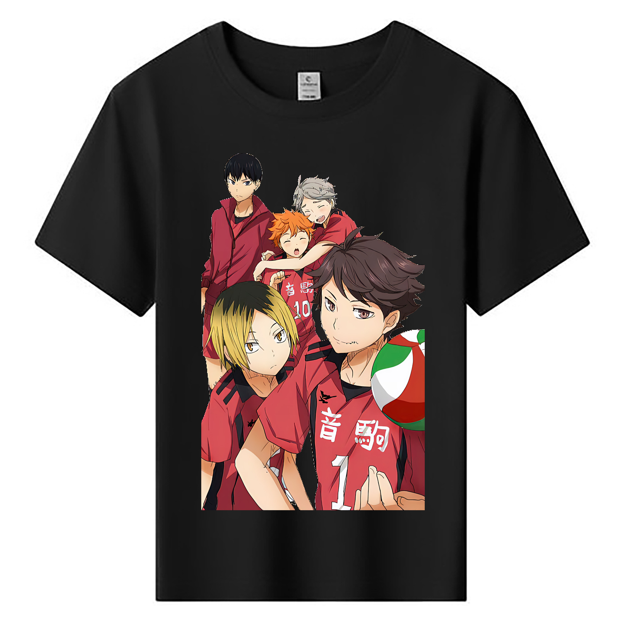 （画像用） ハイキュー!! Haikyu!! 綿100％キッズTシャツ（フロントプリント）