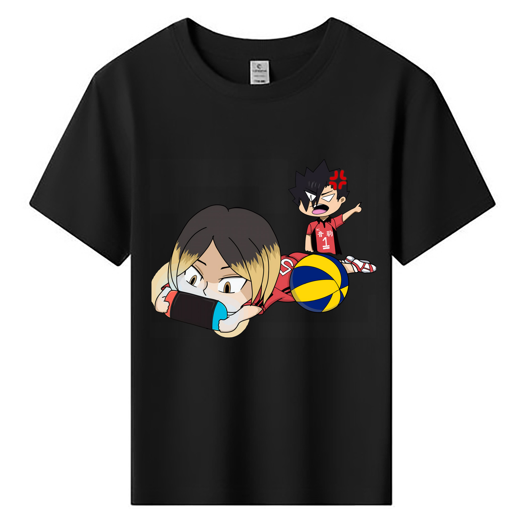 （画像用） ハイキュー!! Haikyu!! 綿100％キッズTシャツ（フロントプリント）