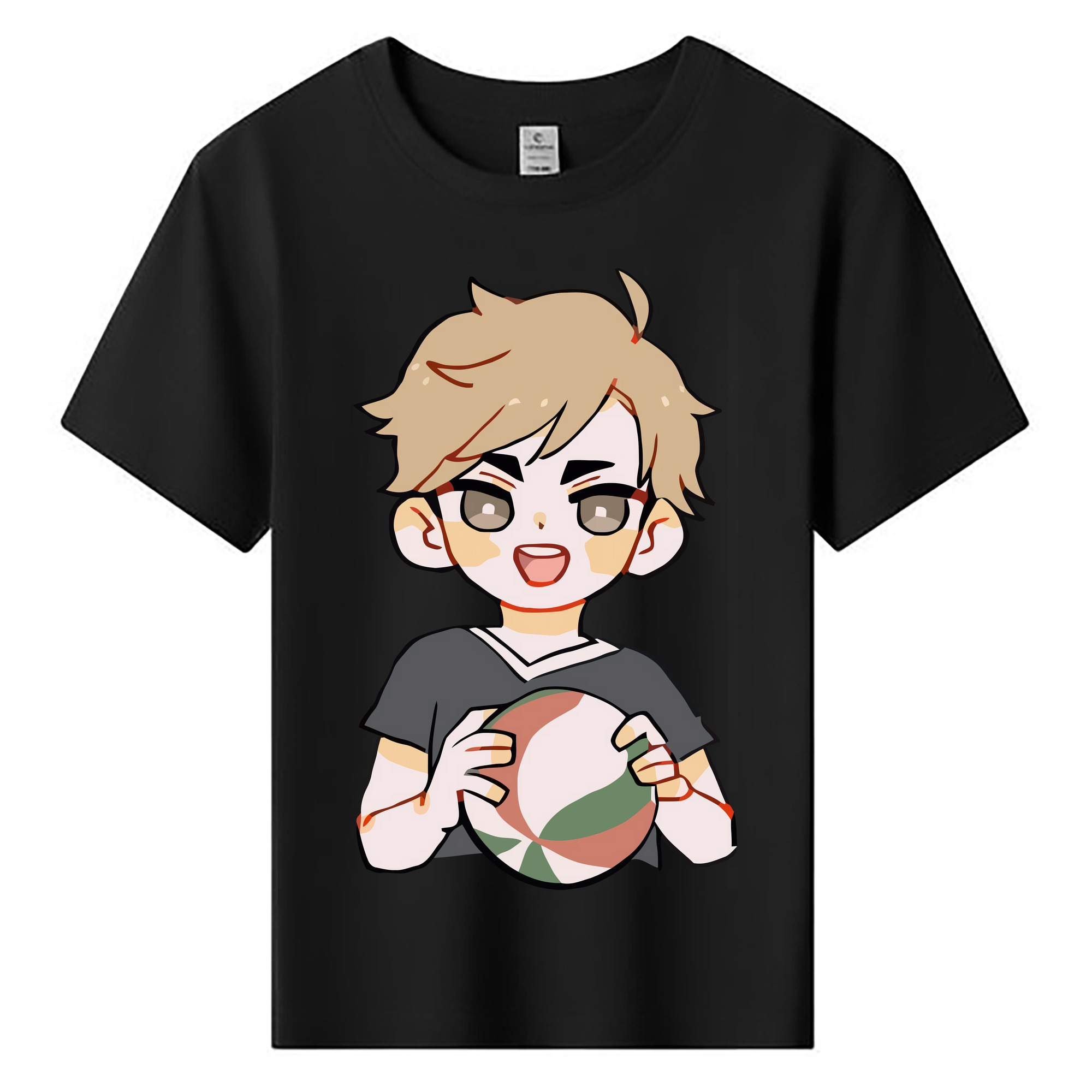 （画像用） ハイキュー!! Haikyu!! 綿100％キッズTシャツ（フロントプリント）