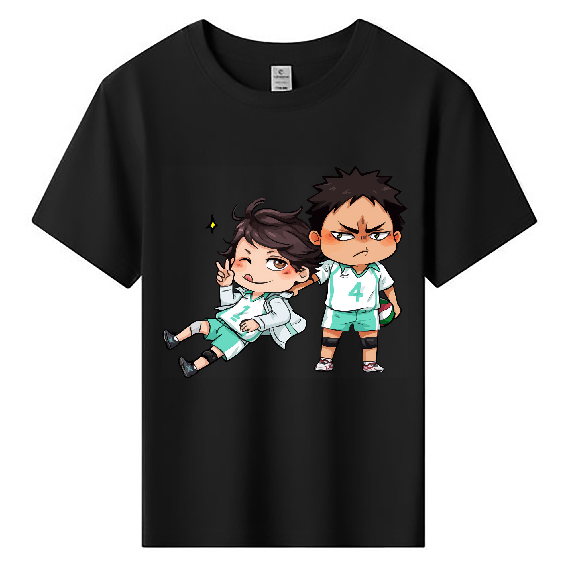 （画像用） ハイキュー!! Haikyu!! 綿100％キッズTシャツ（フロントプリント）
