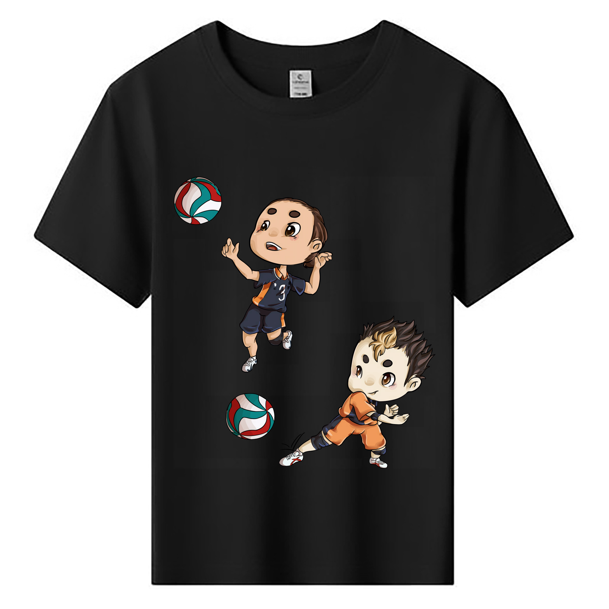 （画像用） ハイキュー!! Haikyu!! 綿100％キッズTシャツ（フロントプリント）