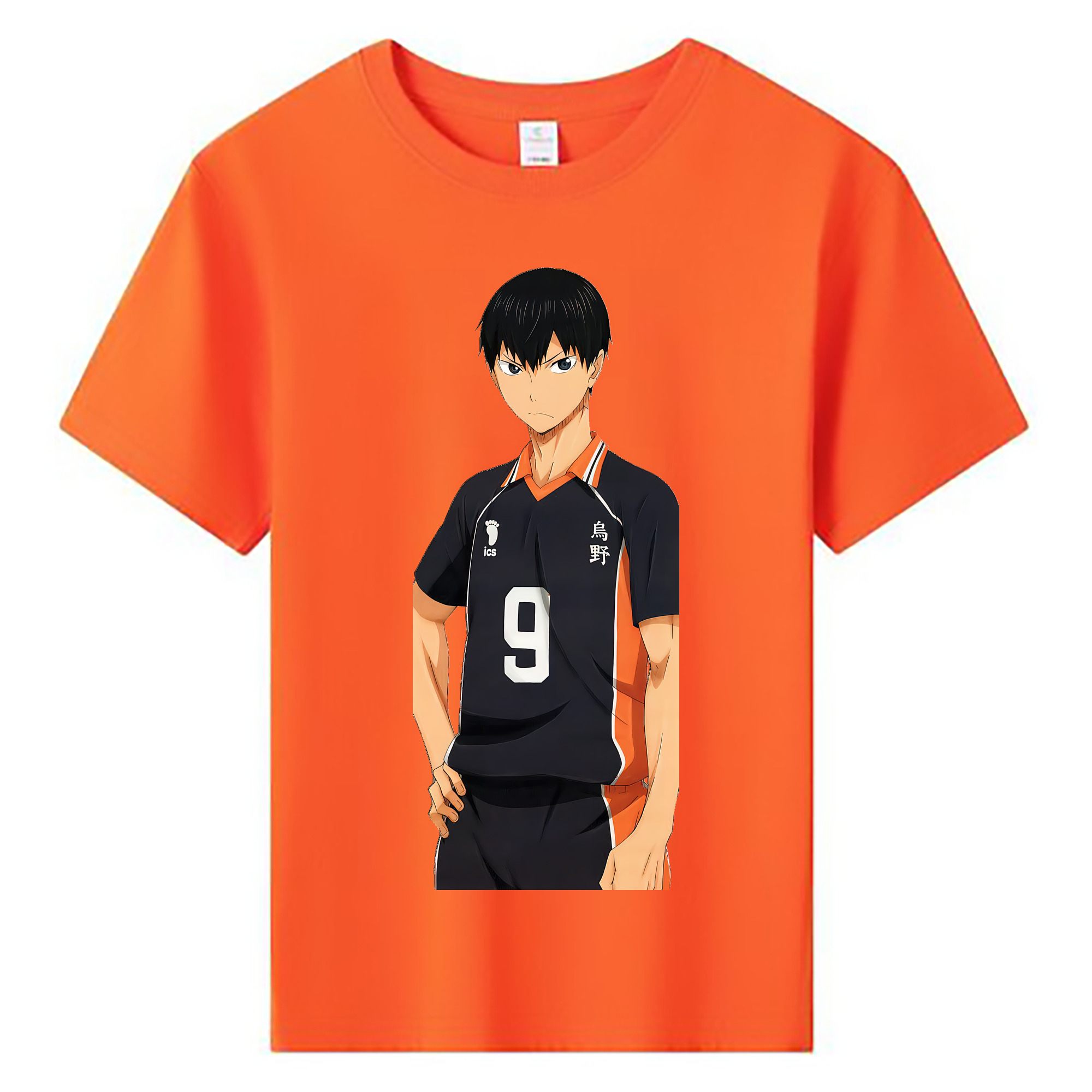 （画像用） ハイキュー!! Haikyu!! 綿100％キッズTシャツ（フロントプリント）