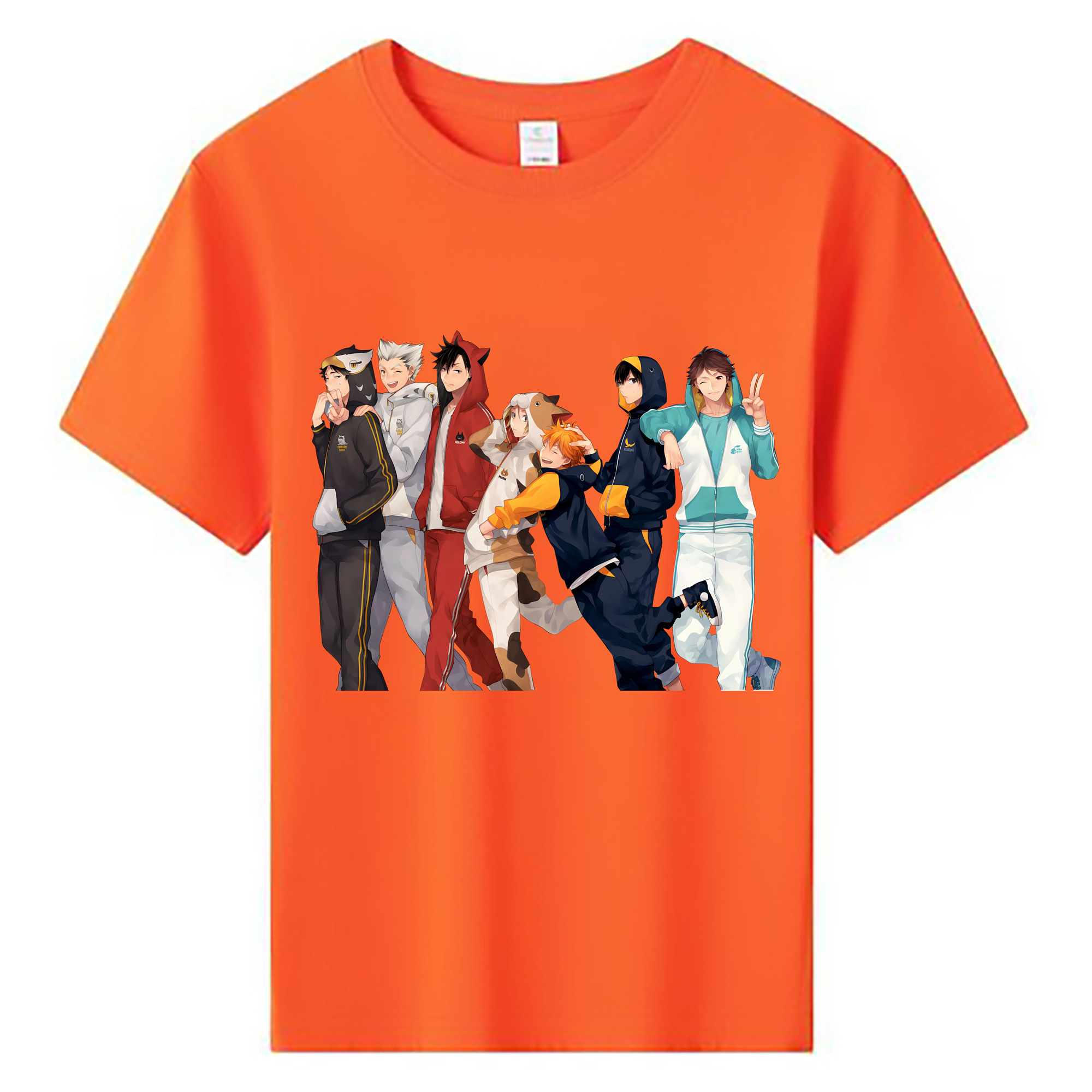 （画像用） ハイキュー!! Haikyu!! 綿100％キッズTシャツ（フロントプリント）