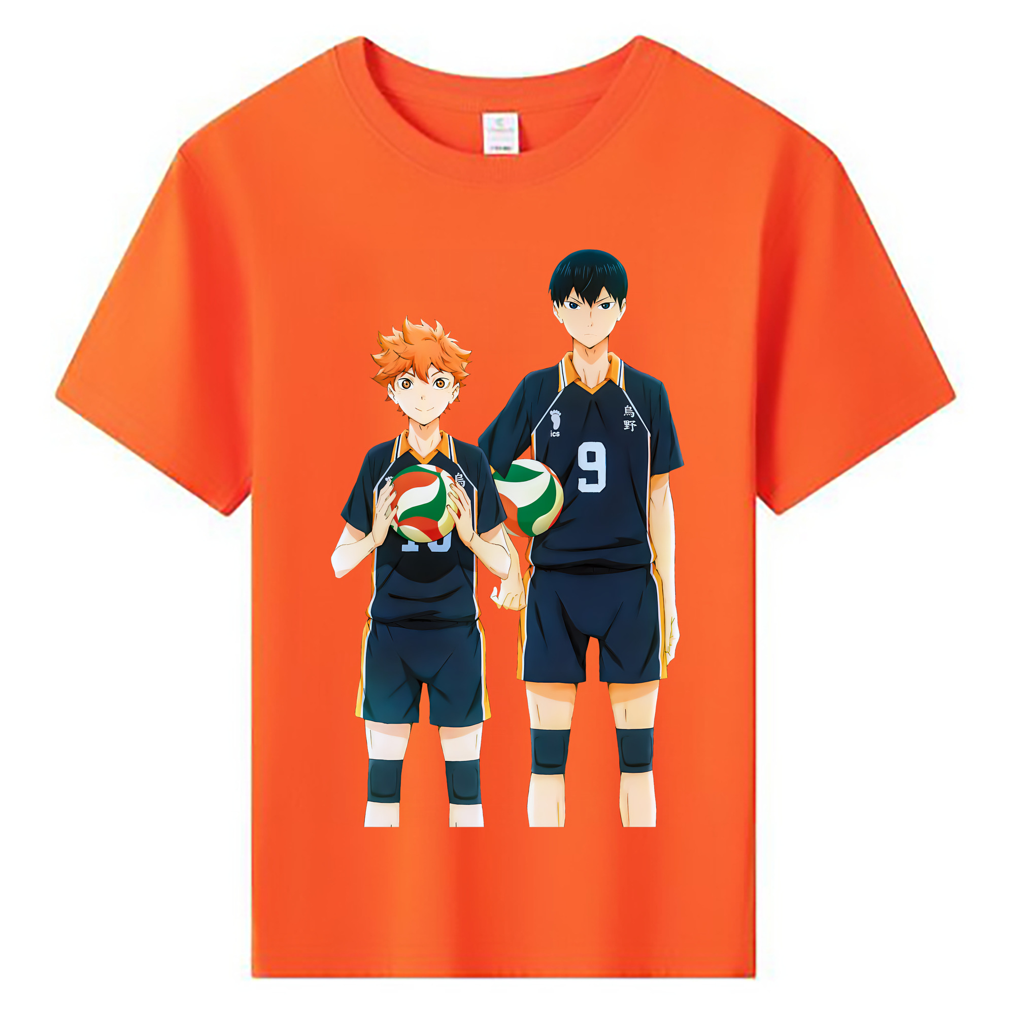 （画像用） ハイキュー!! Haikyu!! 綿100％キッズTシャツ（フロントプリント）