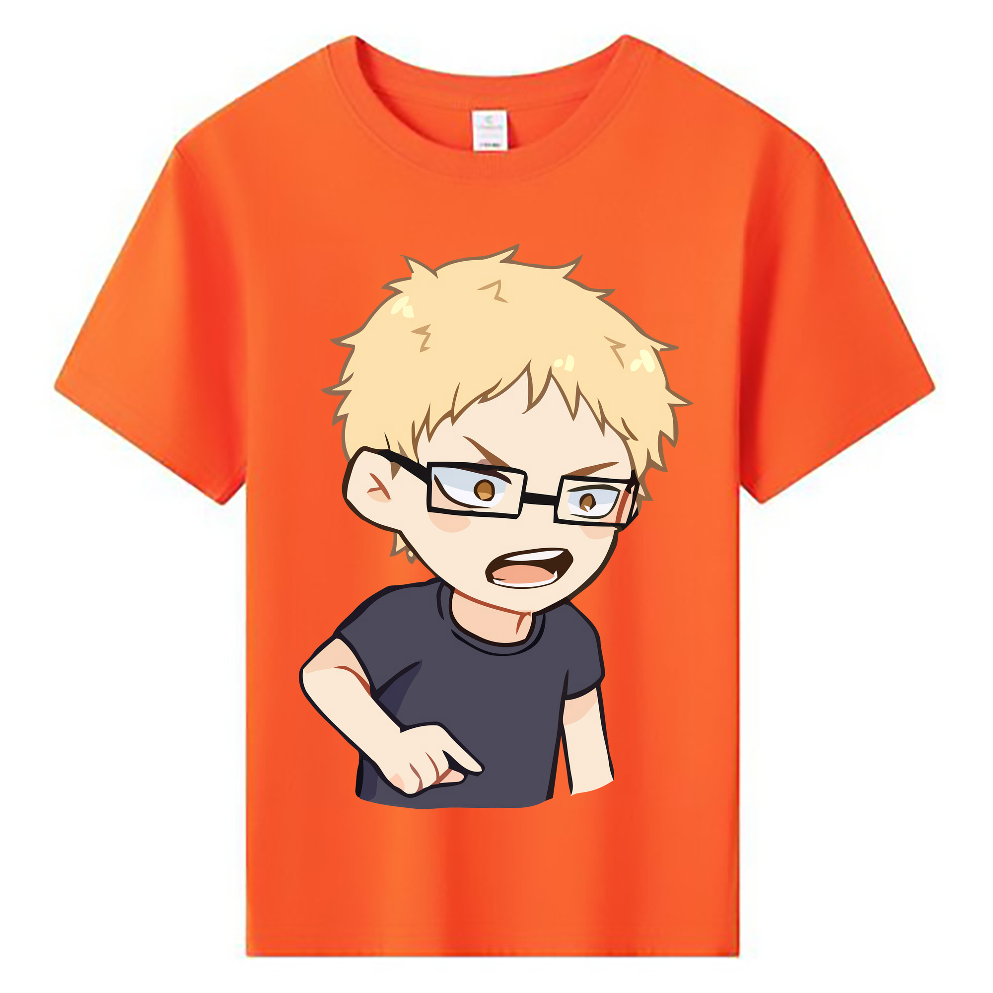 （画像用） ハイキュー!! Haikyu!! 綿100％キッズTシャツ（フロントプリント）