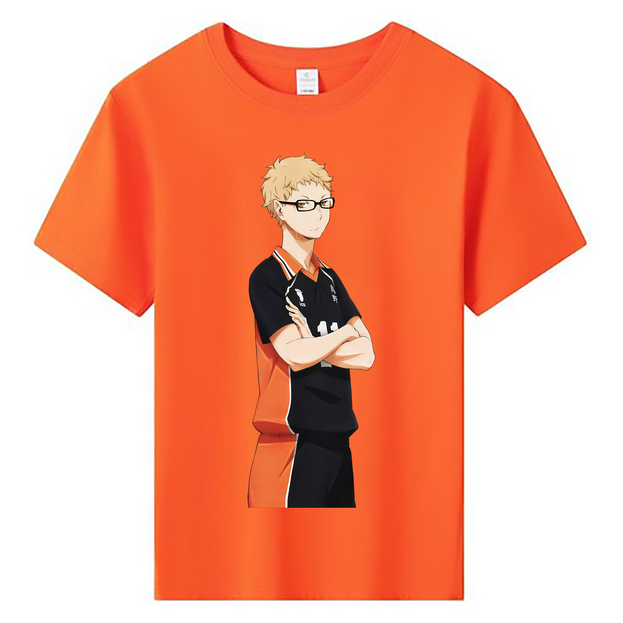 （画像用） ハイキュー!! Haikyu!! 綿100％キッズTシャツ（フロントプリント）
