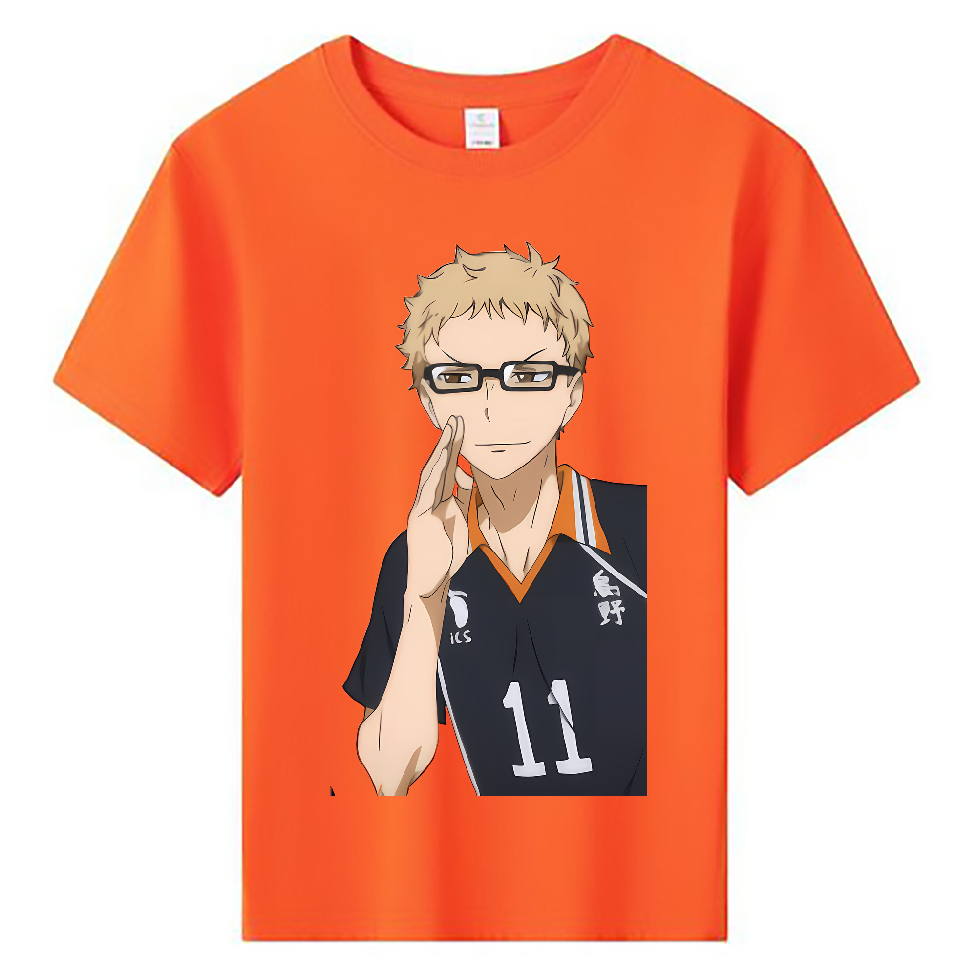 （画像用） ハイキュー!! Haikyu!! 綿100％キッズTシャツ（フロントプリント）
