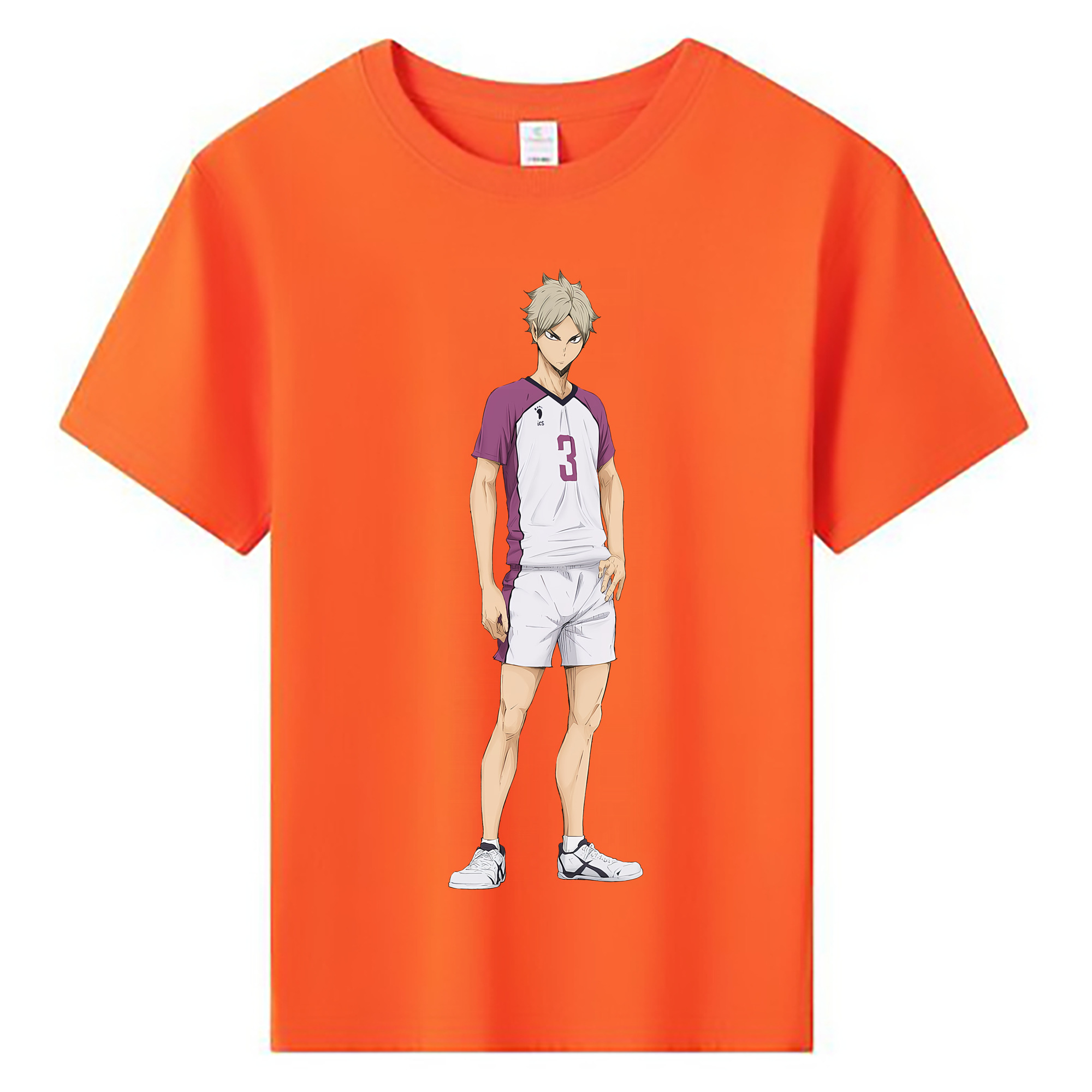 （画像用） ハイキュー!! Haikyu!! 綿100％キッズTシャツ（フロントプリント）