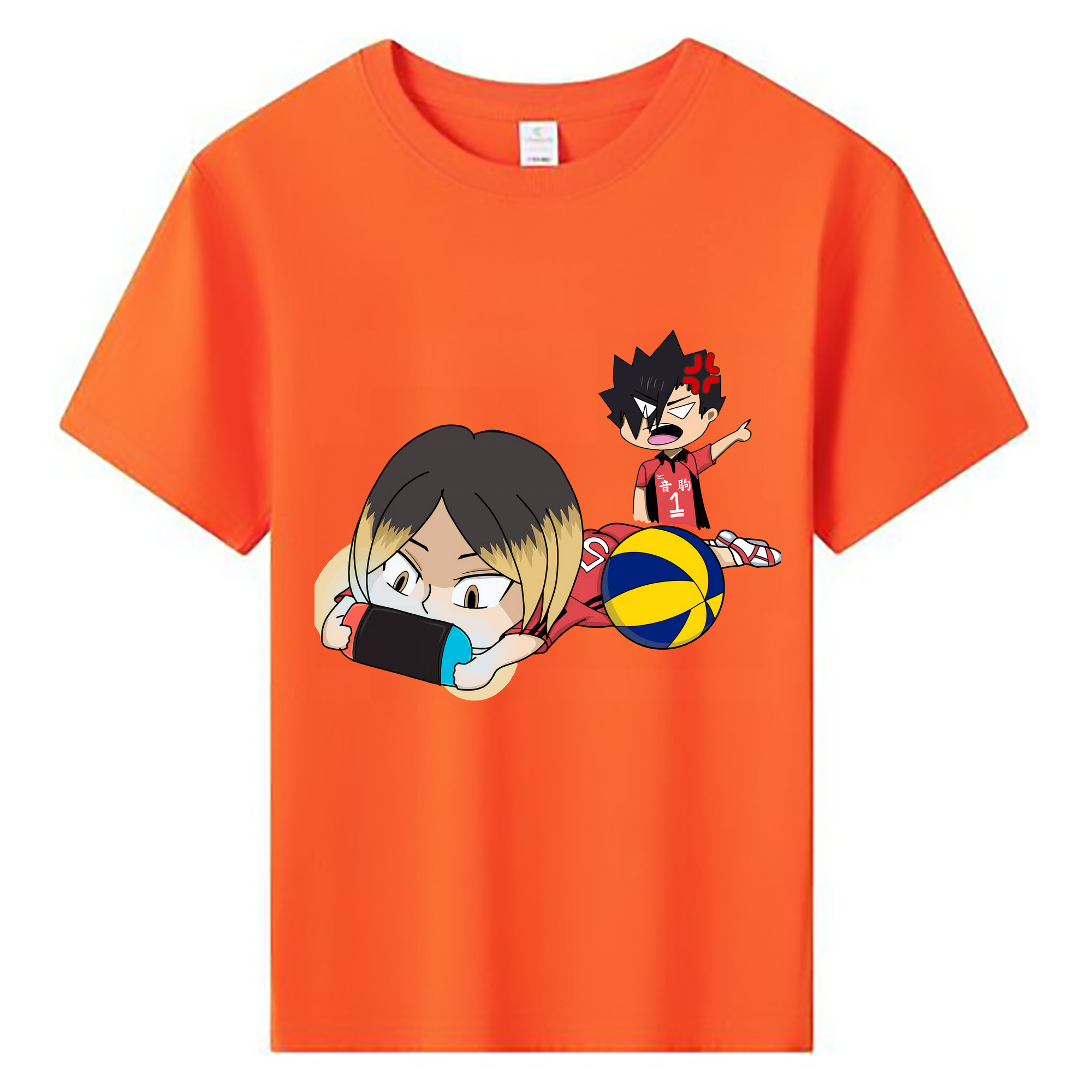 （画像用） ハイキュー!! Haikyu!! 綿100％キッズTシャツ（フロントプリント）
