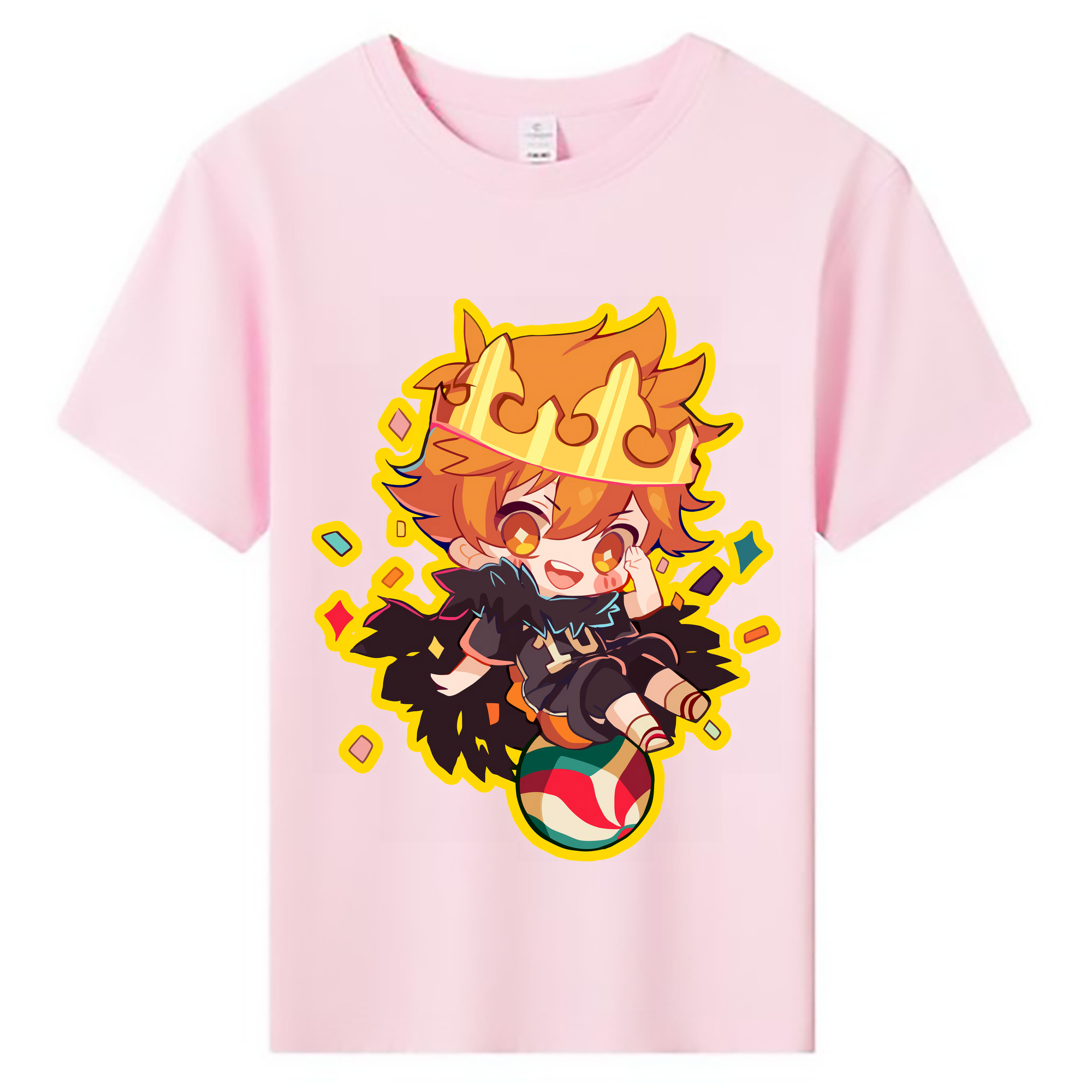 （画像用） ハイキュー!! Haikyu!! 綿100％キッズTシャツ（フロントプリント）
