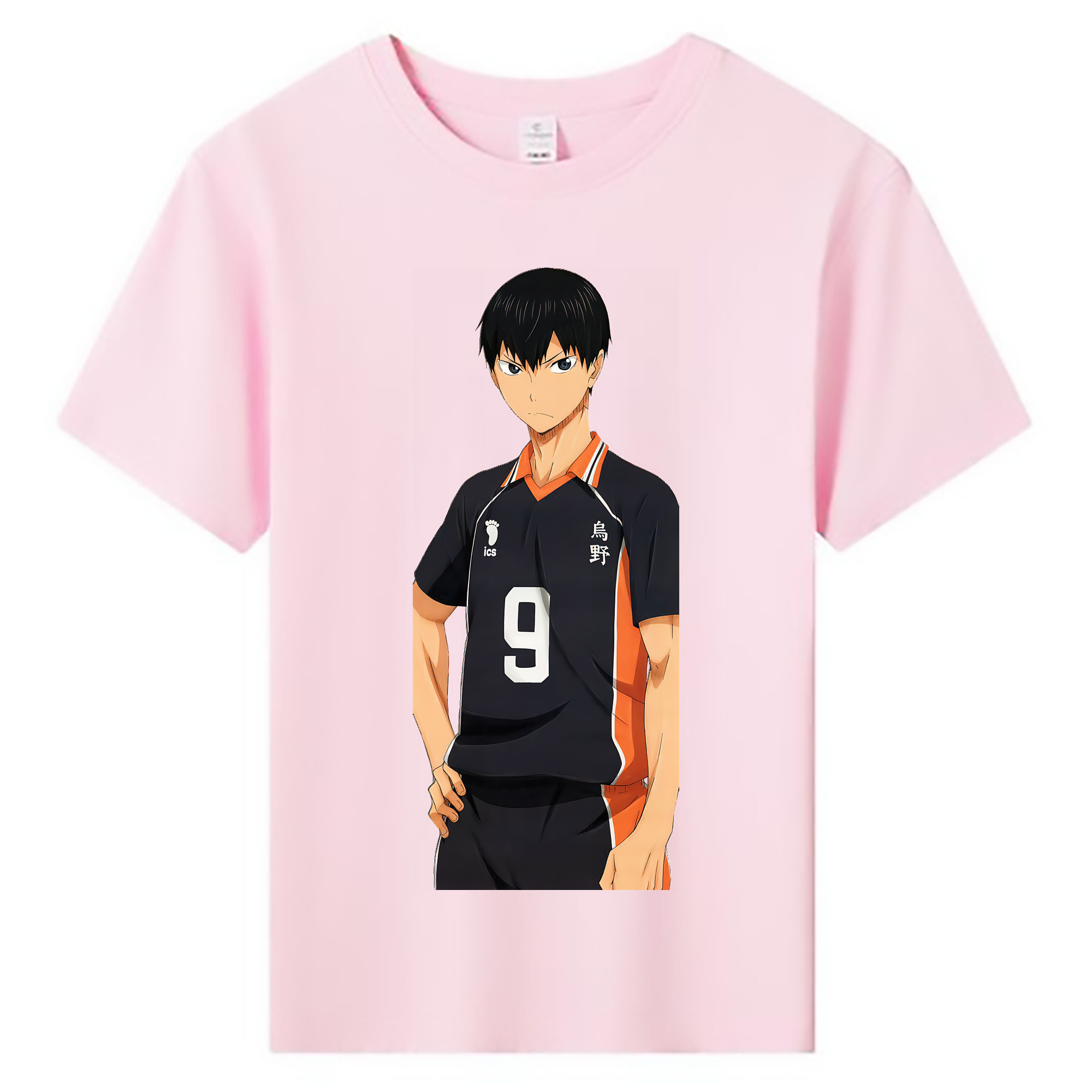 （画像用） ハイキュー!! Haikyu!! 綿100％キッズTシャツ（フロントプリント）