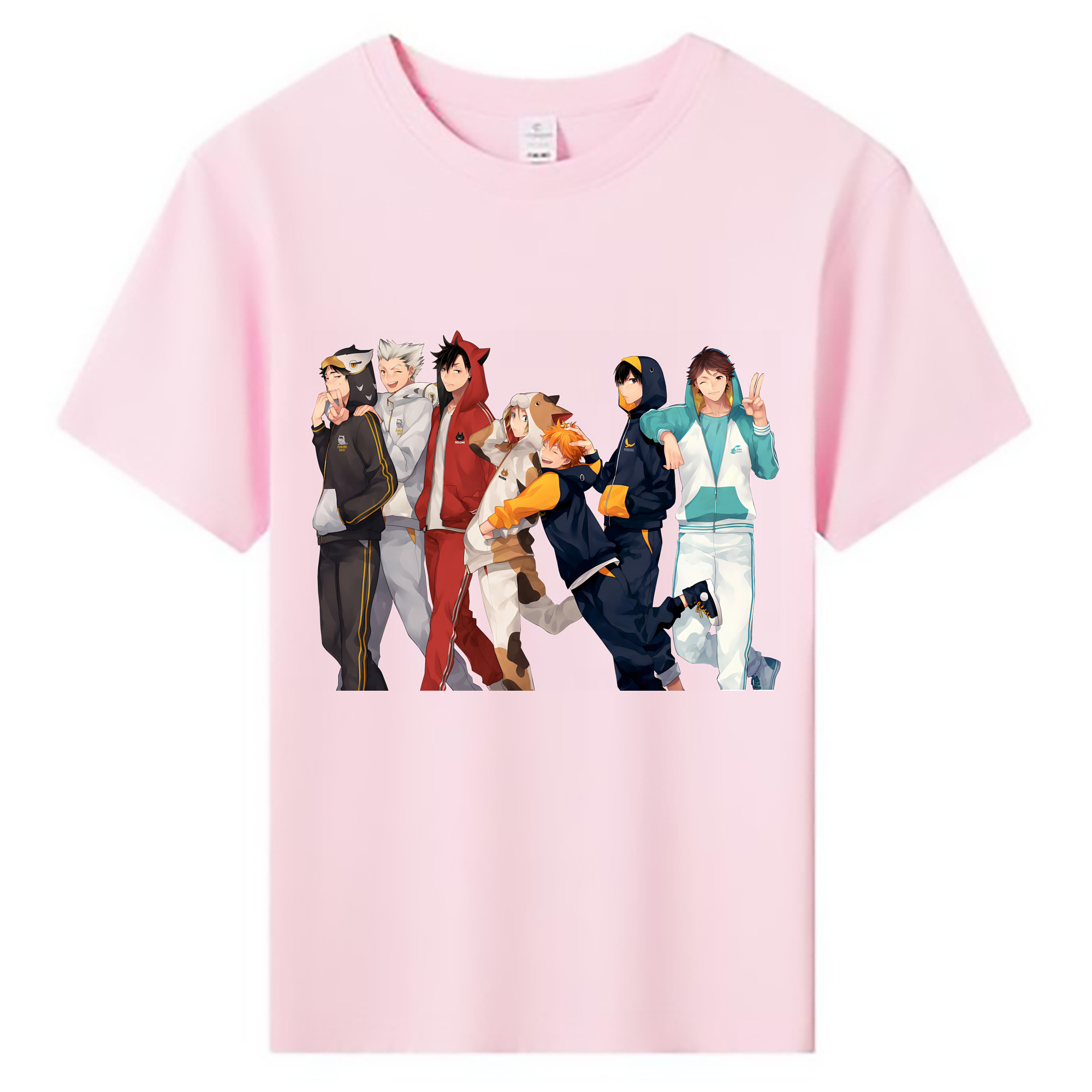（画像用） ハイキュー!! Haikyu!! 綿100％キッズTシャツ（フロントプリント）
