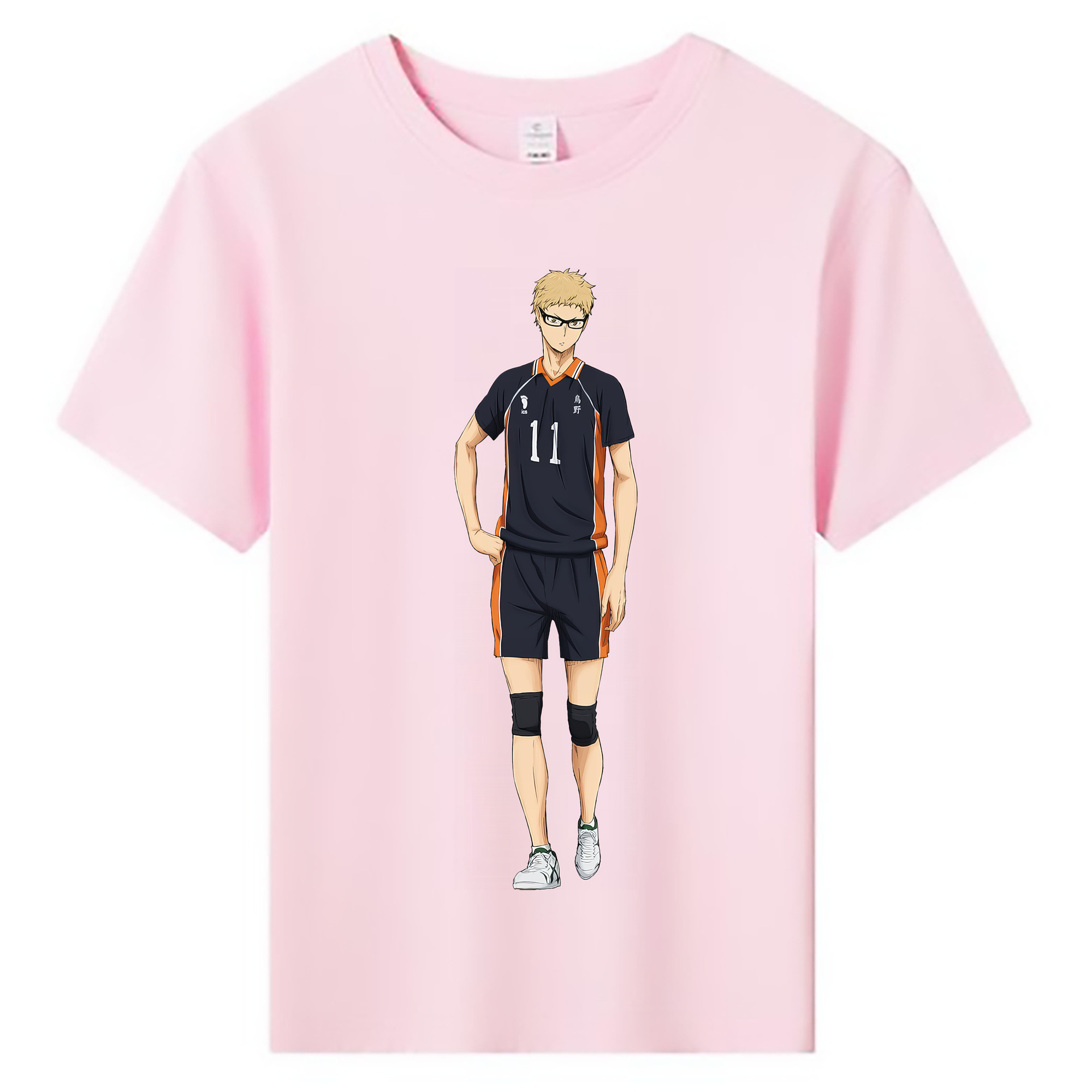 （画像用） ハイキュー!! Haikyu!! 綿100％キッズTシャツ（フロントプリント）