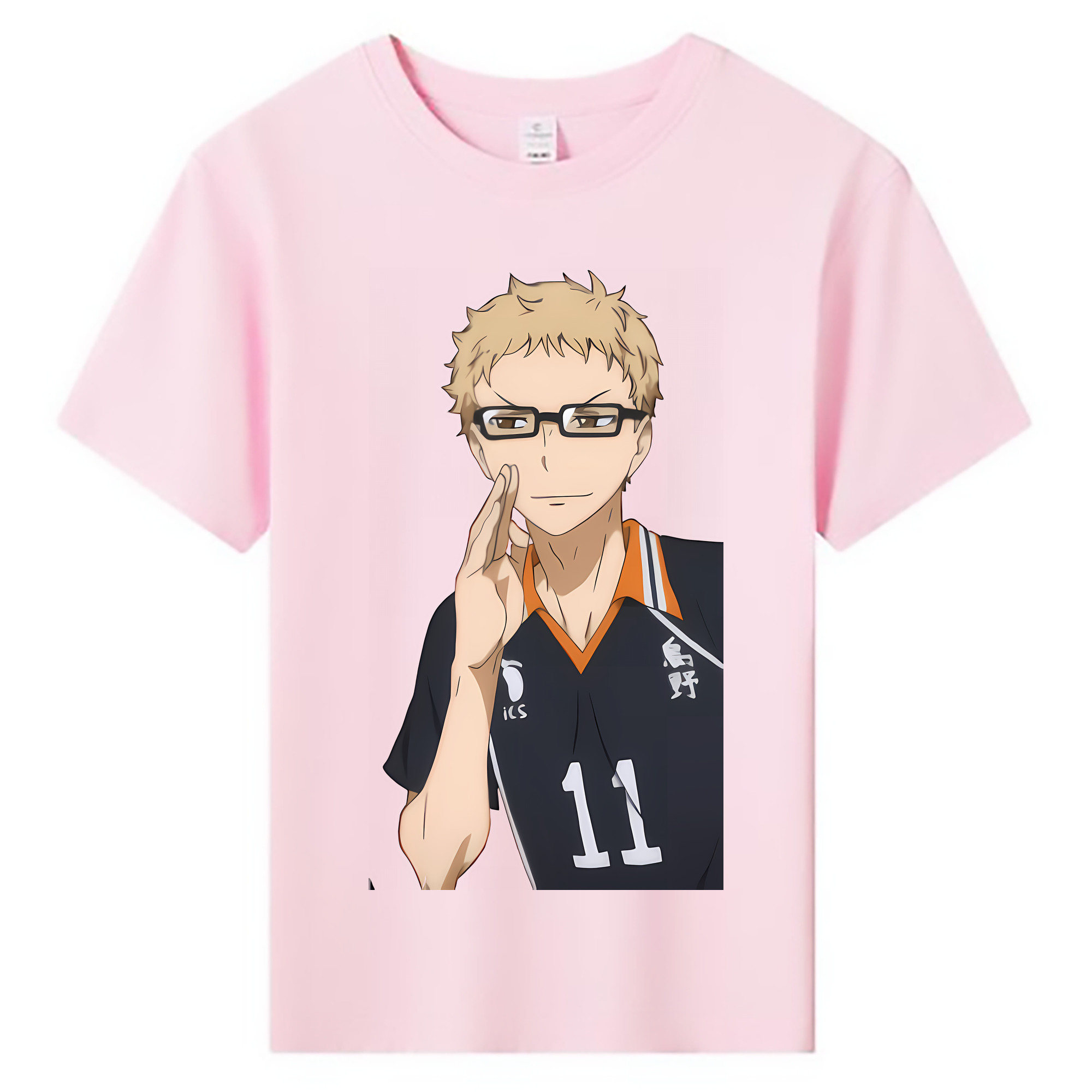 （画像用） ハイキュー!! Haikyu!! 綿100％キッズTシャツ（フロントプリント）