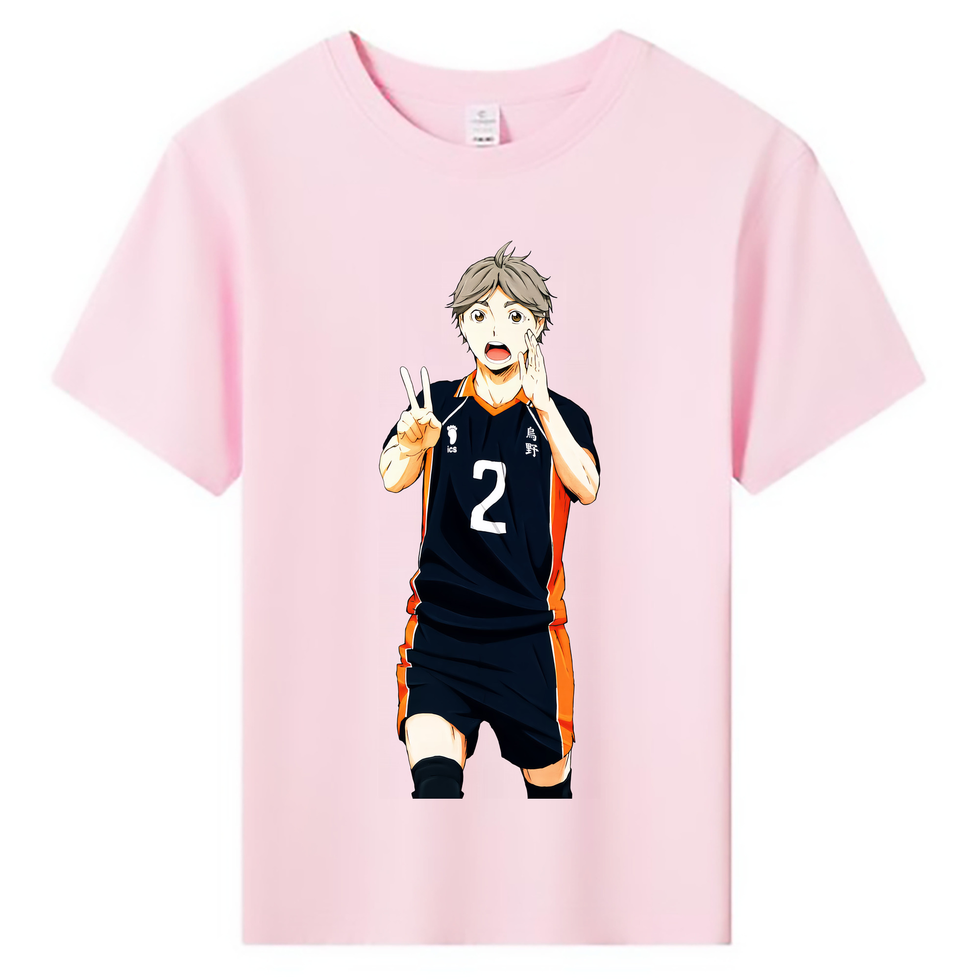 （画像用） ハイキュー!! Haikyu!! 綿100％キッズTシャツ（フロントプリント）