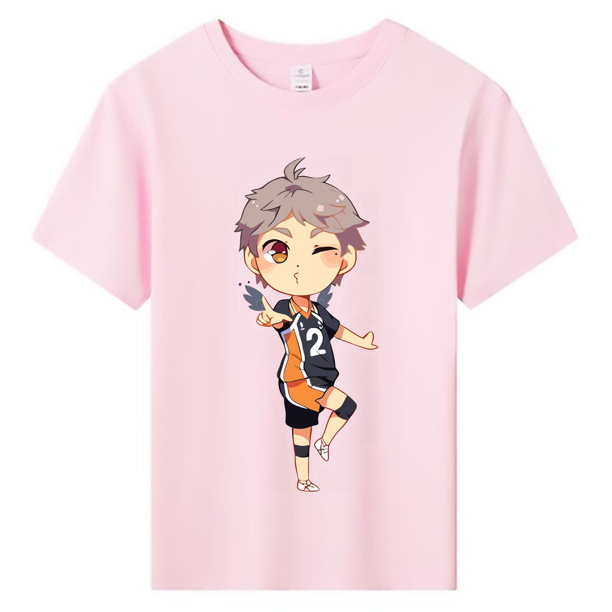 （画像用） ハイキュー!! Haikyu!! 綿100％キッズTシャツ（フロントプリント）