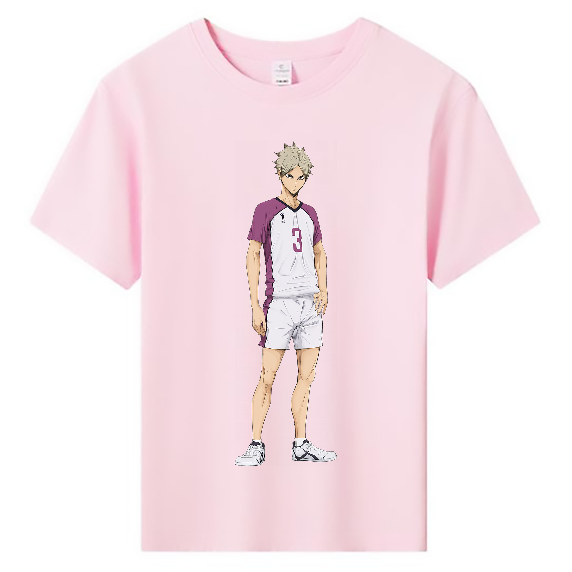 （画像用） ハイキュー!! Haikyu!! 綿100％キッズTシャツ（フロントプリント）