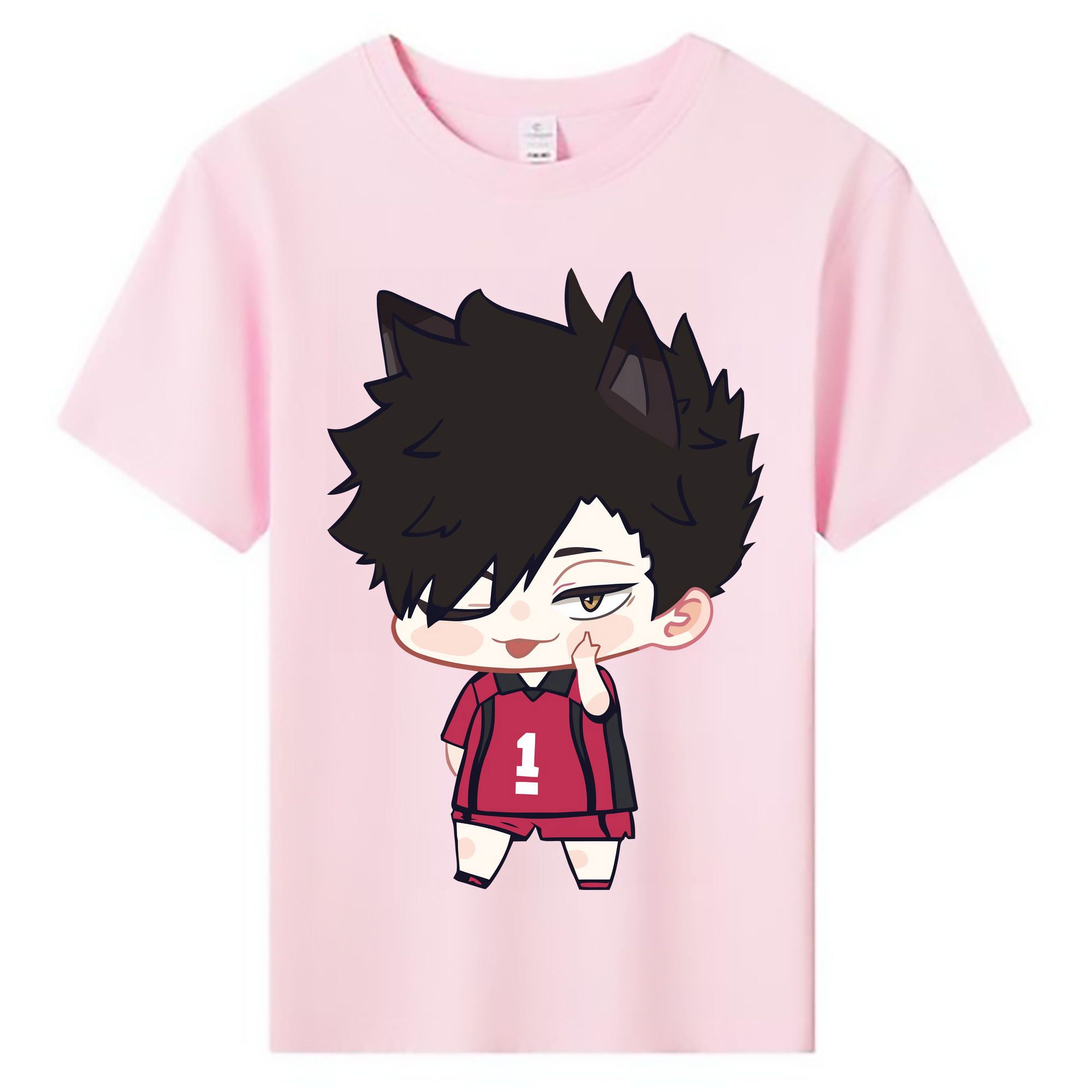 （画像用） ハイキュー!! Haikyu!! 綿100％キッズTシャツ（フロントプリント）