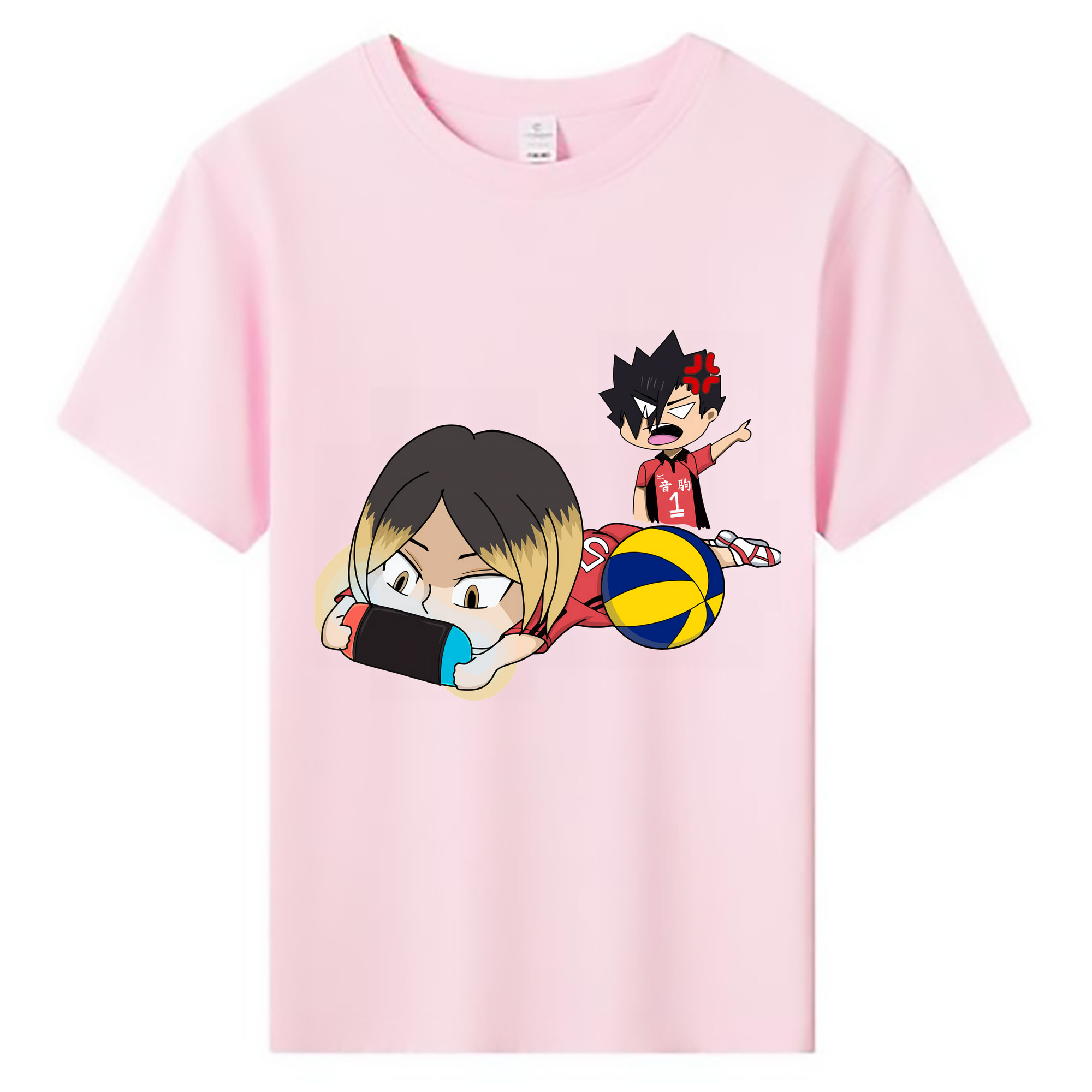 （画像用） ハイキュー!! Haikyu!! 綿100％キッズTシャツ（フロントプリント）