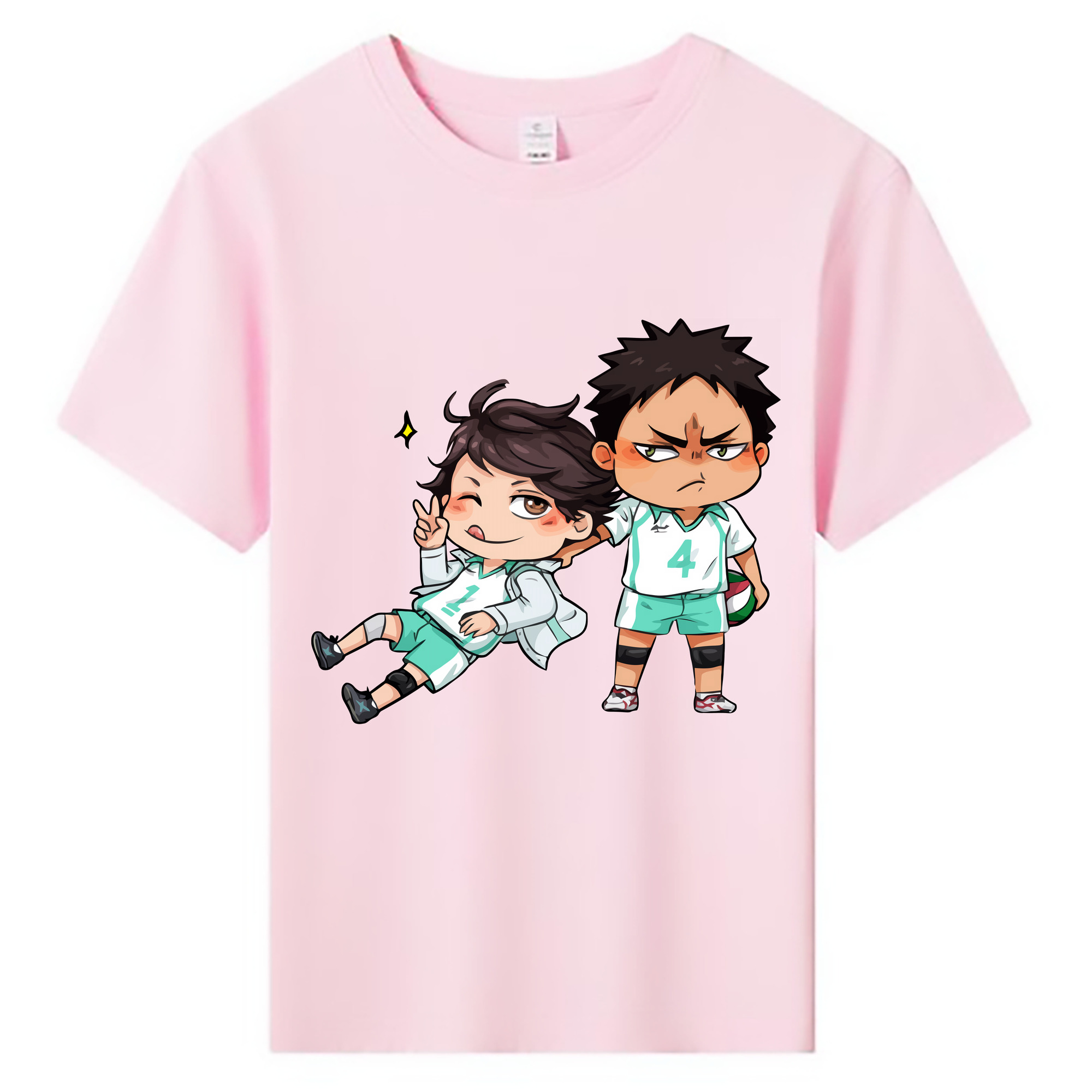 （画像用） ハイキュー!! Haikyu!! 綿100％キッズTシャツ（フロントプリント）