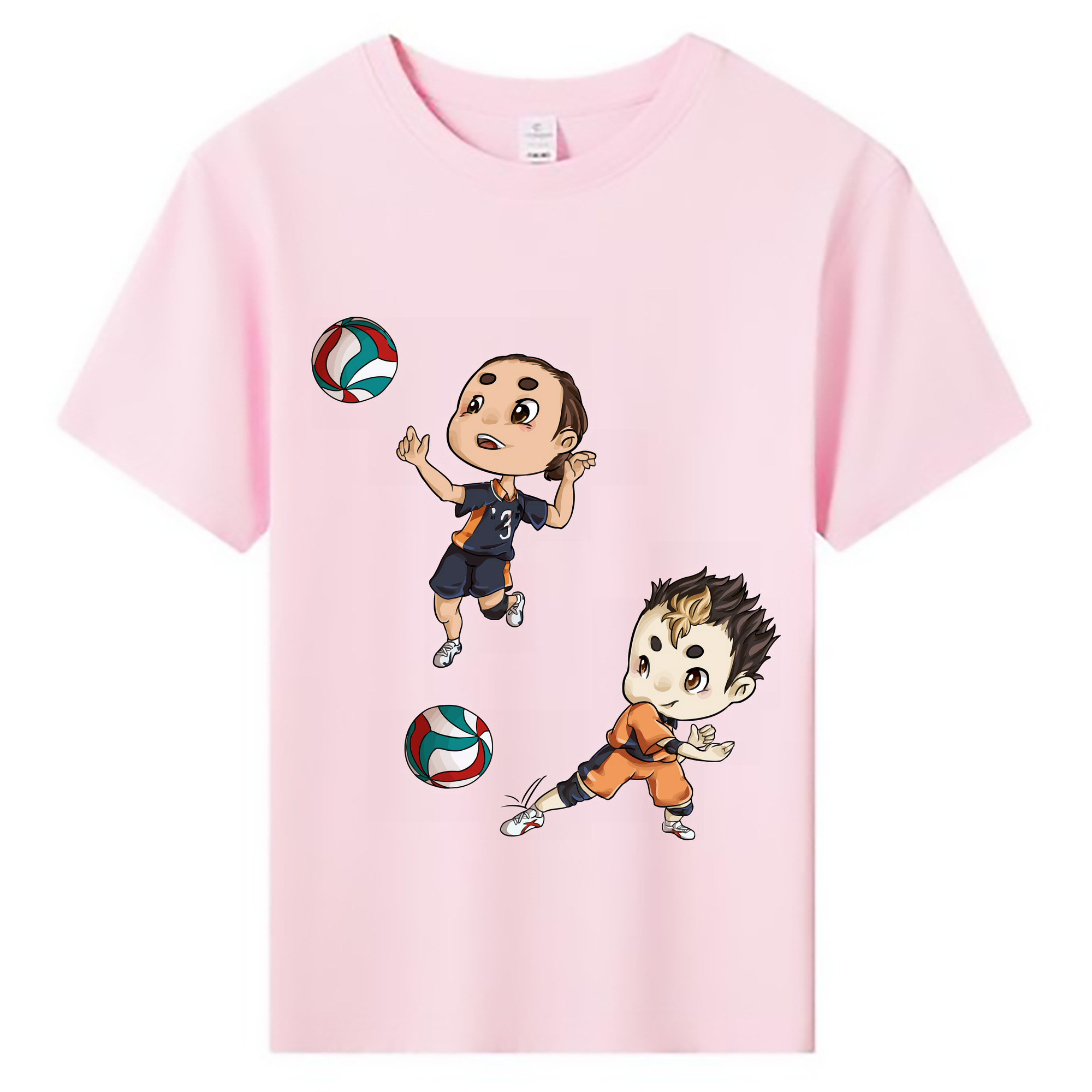 （画像用） ハイキュー!! Haikyu!! 綿100％キッズTシャツ（フロントプリント）