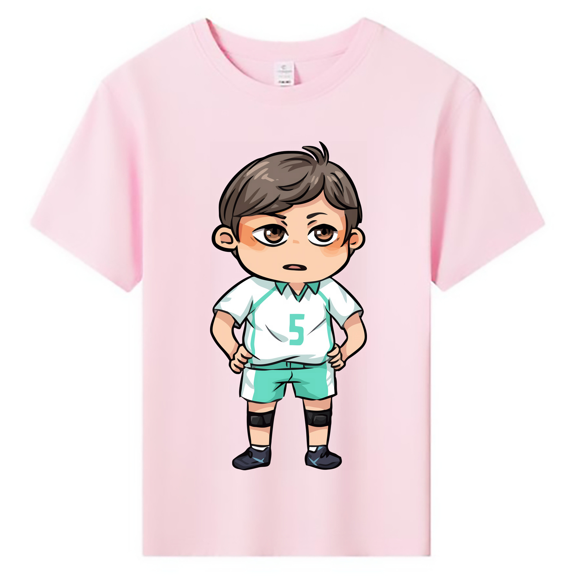 （画像用） ハイキュー!! Haikyu!! 綿100％キッズTシャツ（フロントプリント）