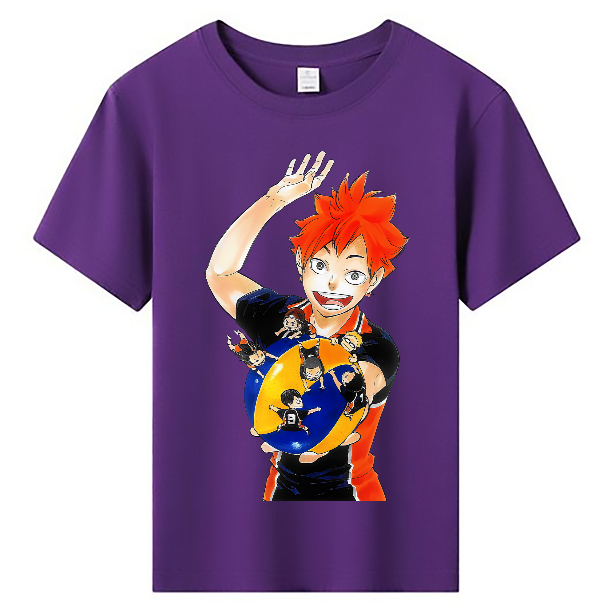 （画像用） ハイキュー!! Haikyu!! 綿100％キッズTシャツ（フロントプリント）