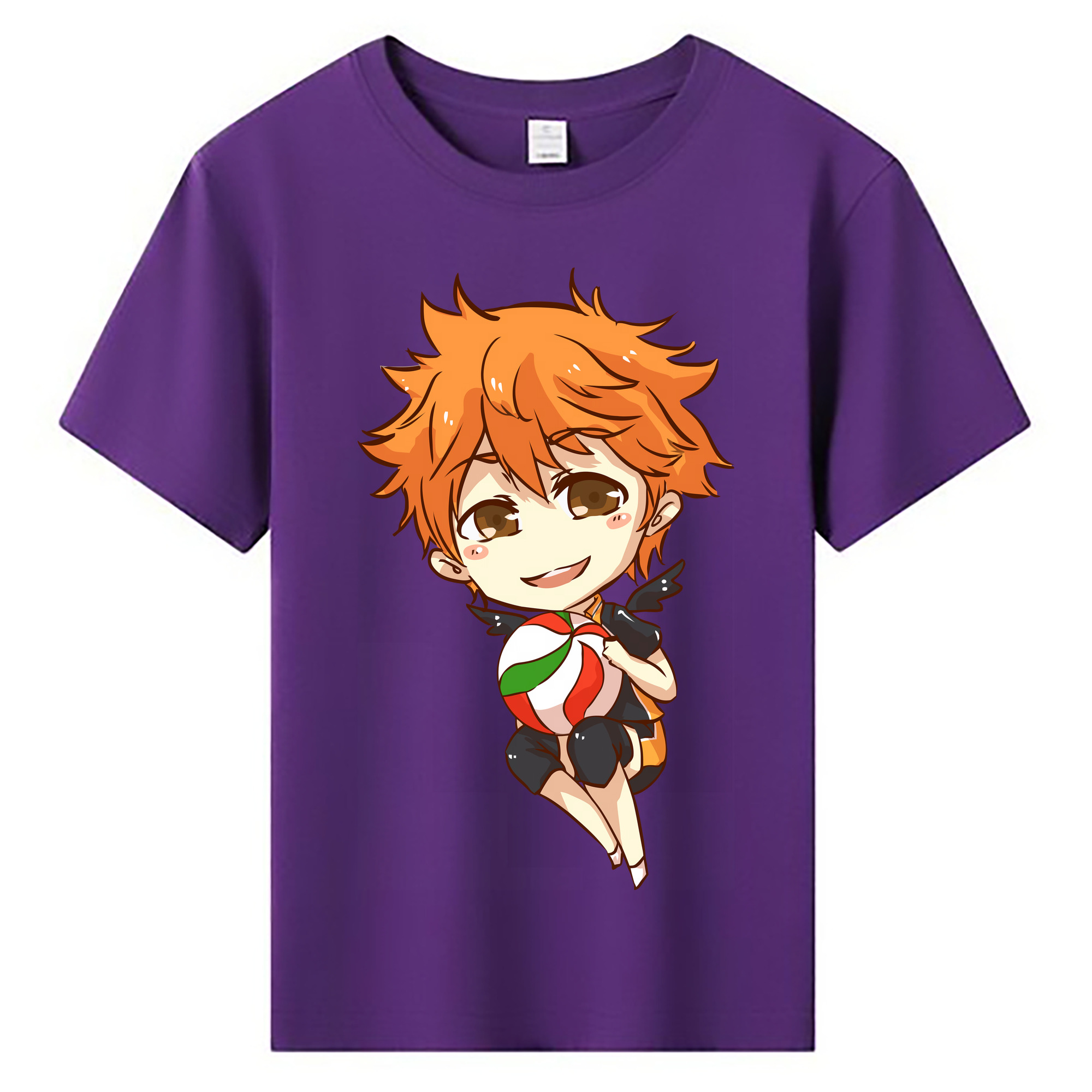 （画像用） ハイキュー!! Haikyu!! 綿100％キッズTシャツ（フロントプリント）