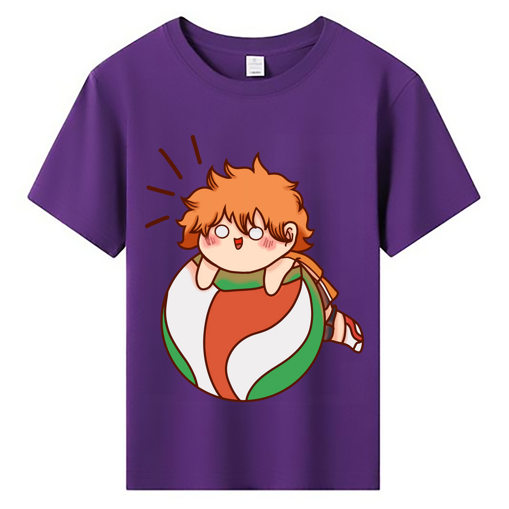 （画像用） ハイキュー!! Haikyu!! 綿100％キッズTシャツ（フロントプリント）